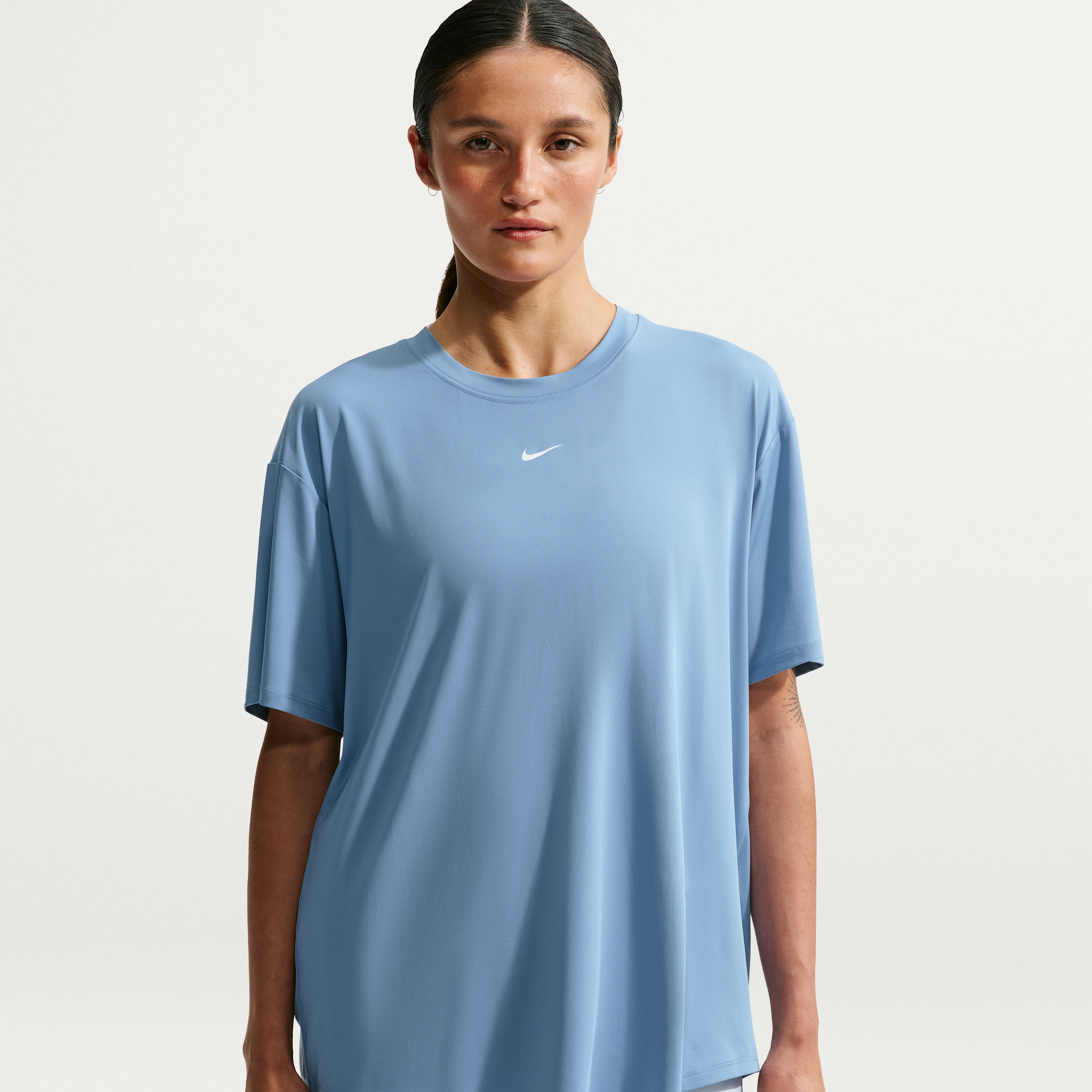 Nike Women's One Dri-FIT Short-Sleeve Top in Blue | IV4935-486