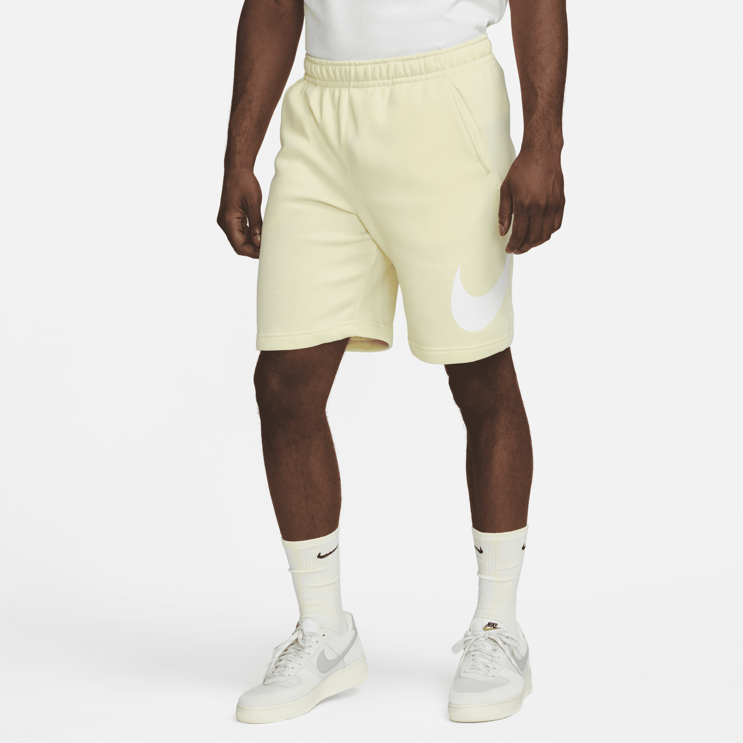 Nike Men's  Sportswear Club Graphic Shorts In Brown