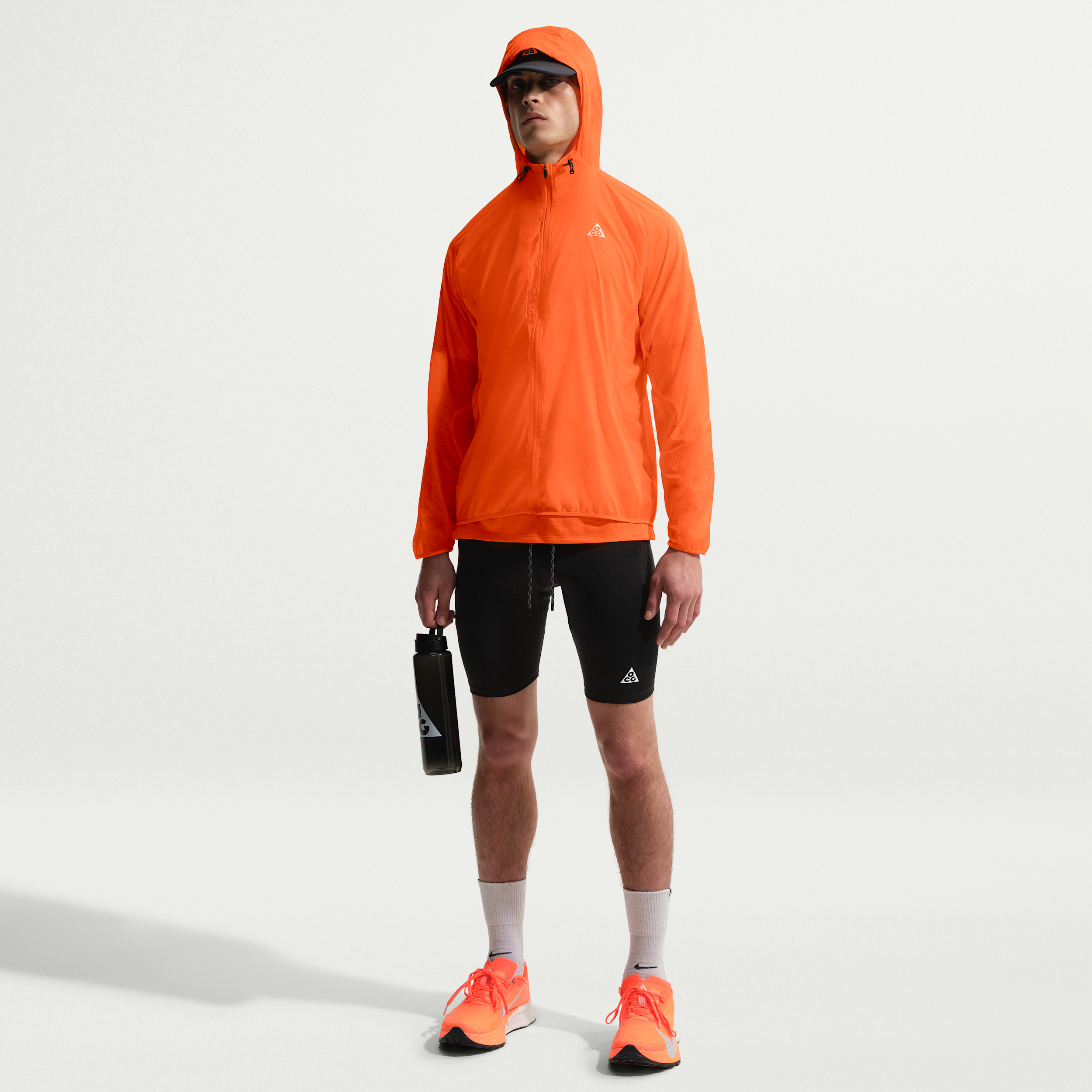 Men's Nike ACG Lava Loops Dri-FIT ADV 1/2-Length Trail Running Tights in Black | IO9671-010