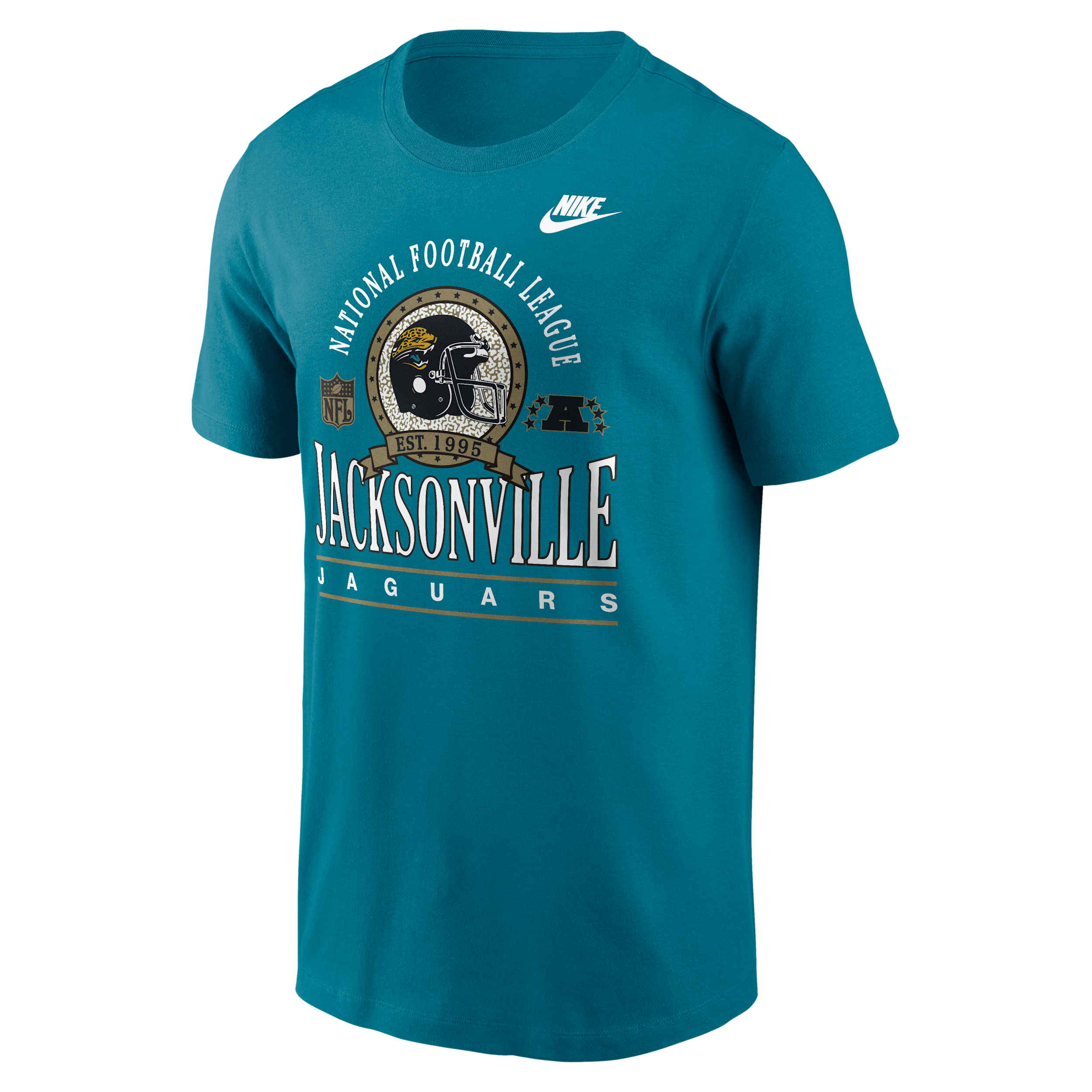 Jacksonville Jaguars Rewind Essential Nike Men's NFL T-Shirt in Green | N19945WQ9N-R8L