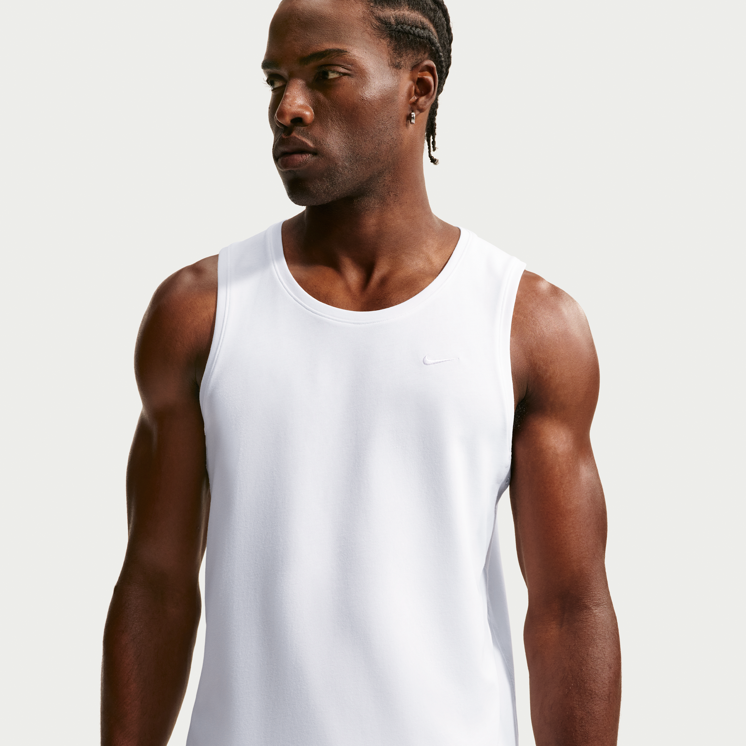 Nike Men's Primary Dri-FIT Versatile Tank Top in White | DV9833-100