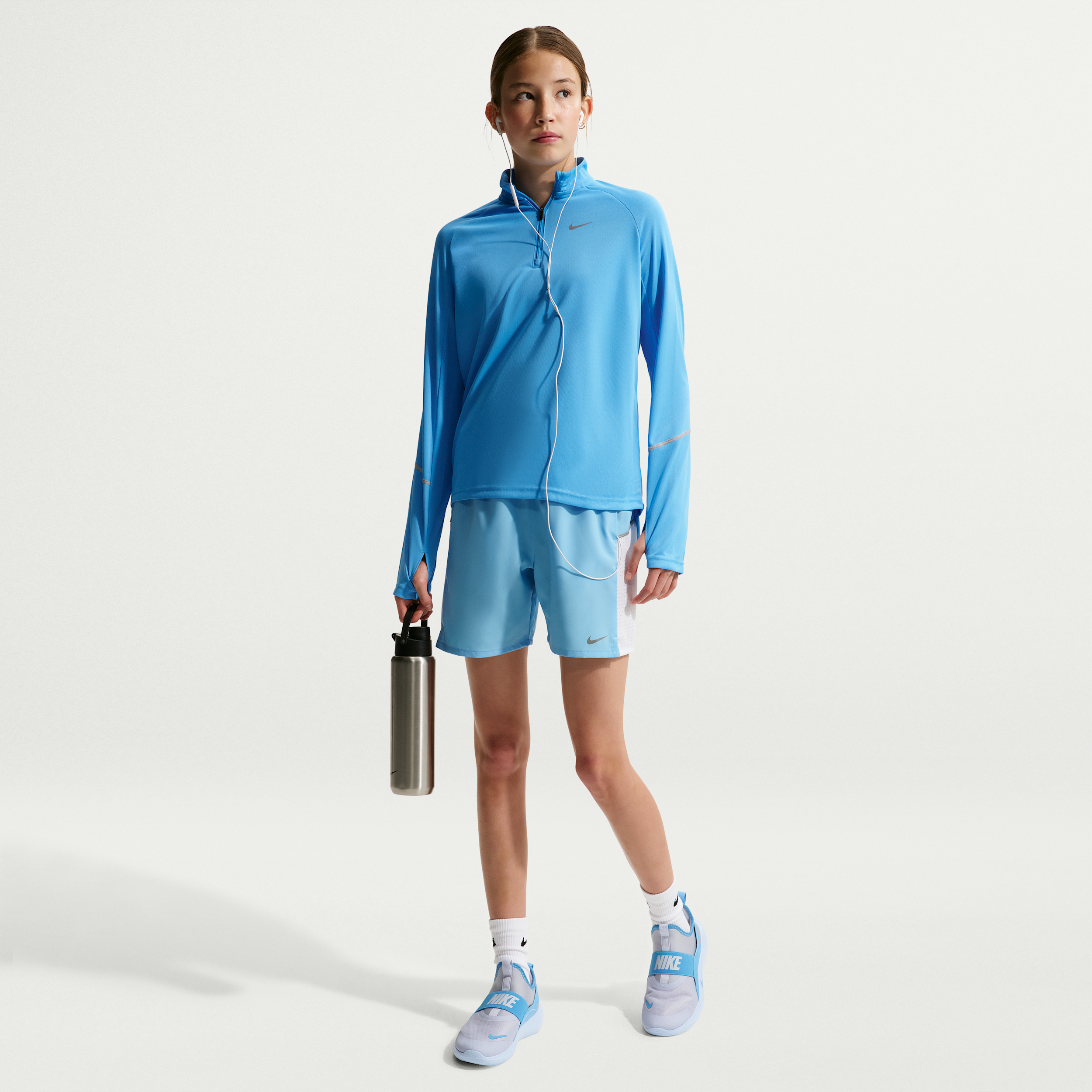 Nike Miler Big Kids' Dri-FIT Training Shorts in Blue | IF2428-497