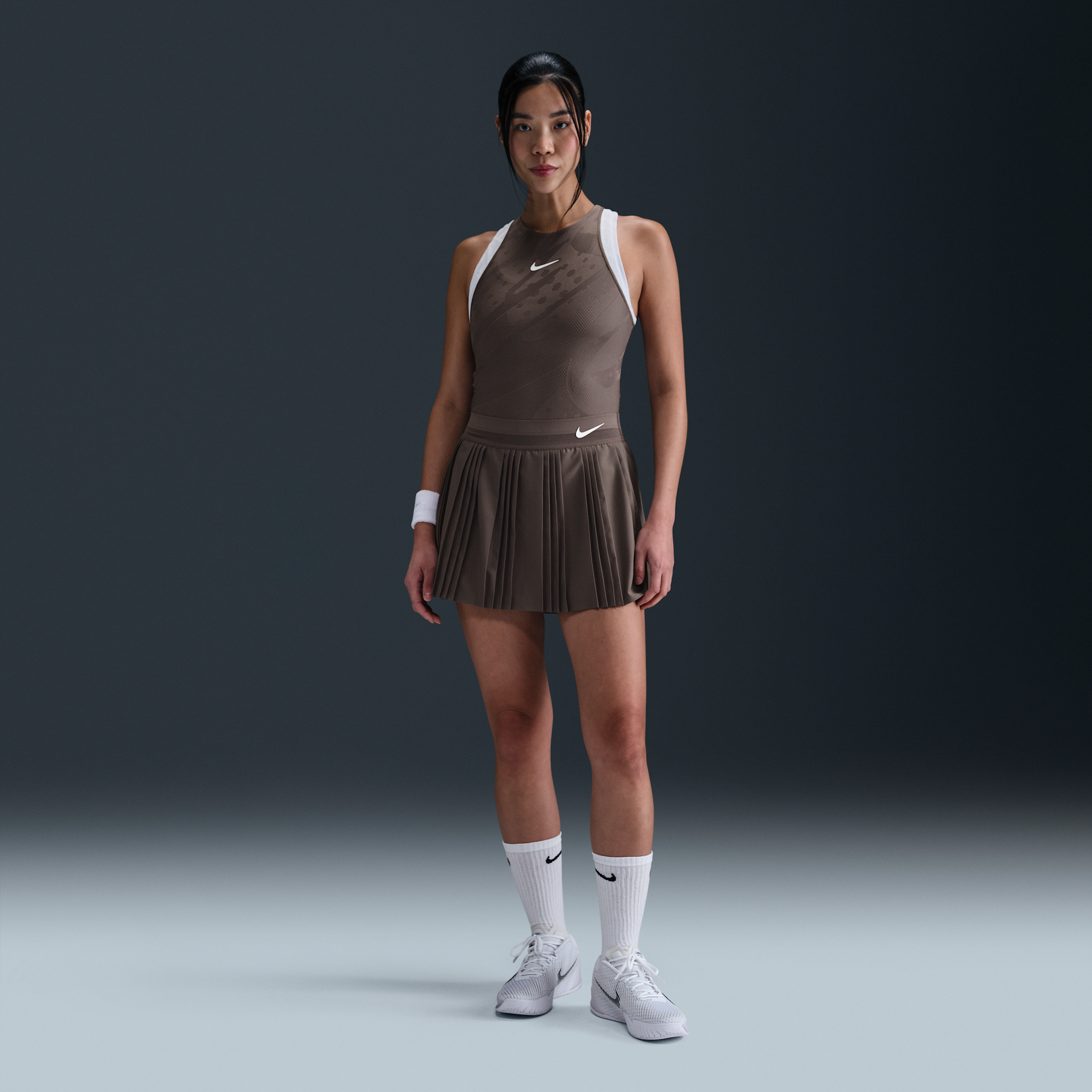 Nike Women's Court Slam Dri-fit Tennis Skirt In Grey