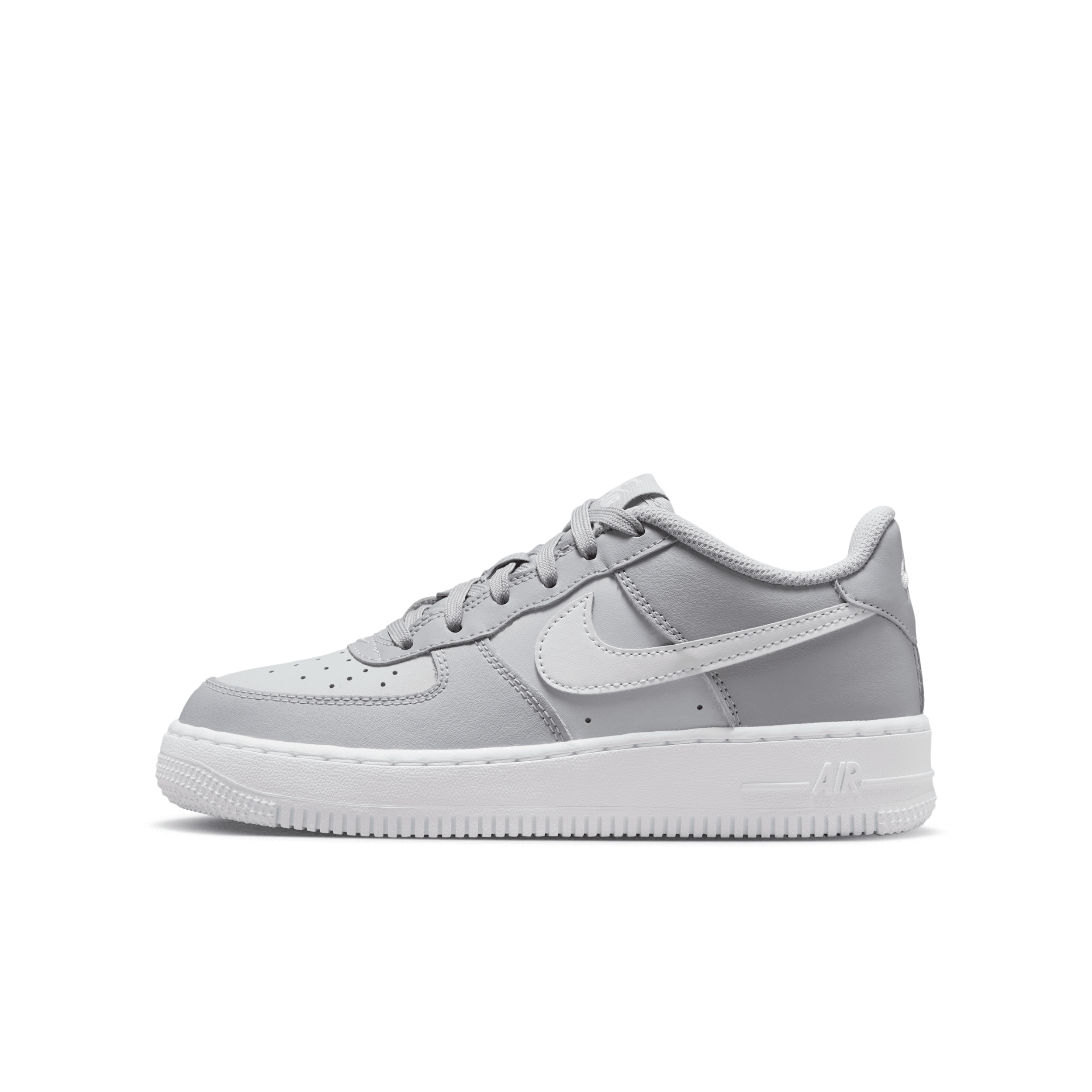 Nike Air Force 1 Big Kids' Shoes In Grey