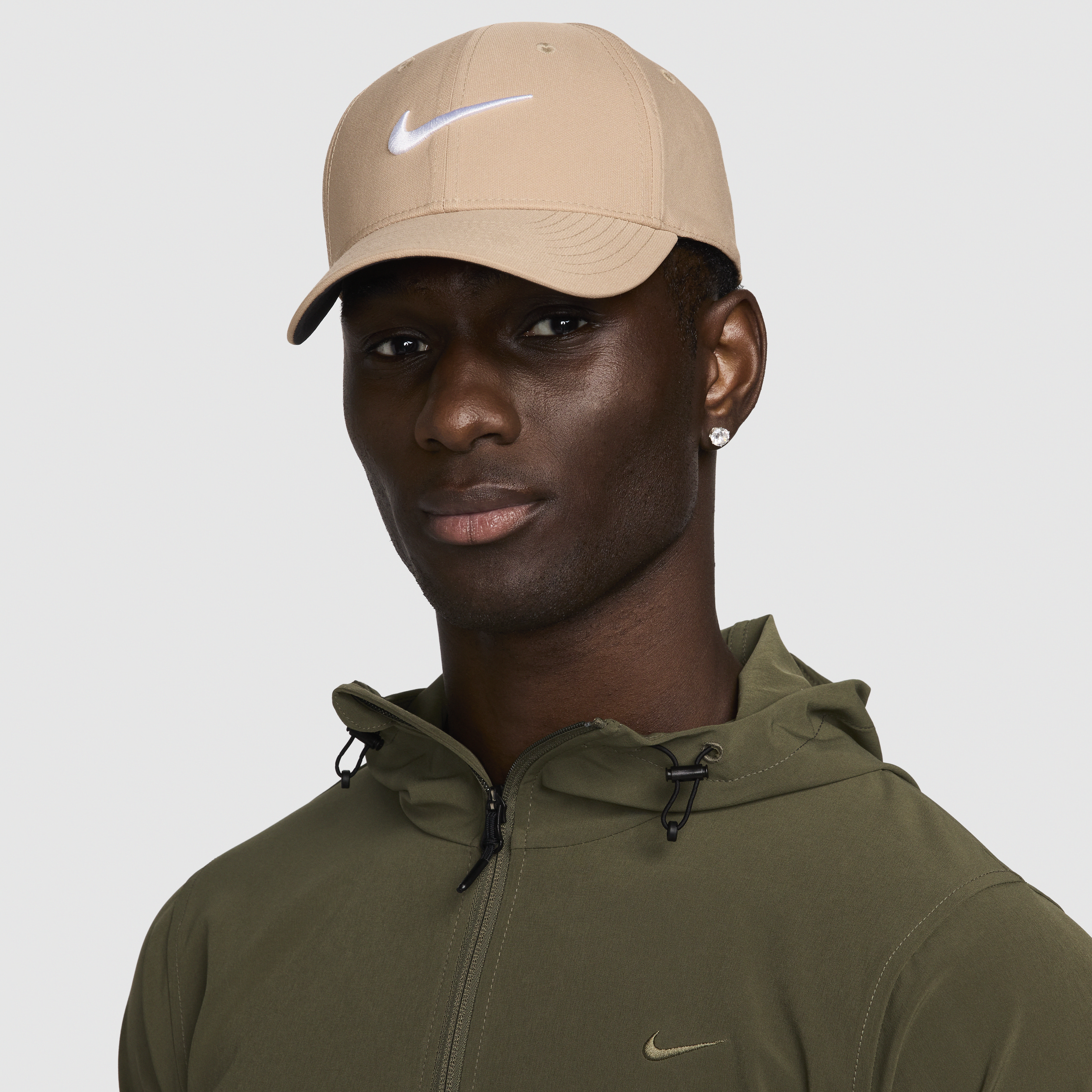 Shop Nike Unisex Dri-fit Club Structured Swoosh Cap In Brown