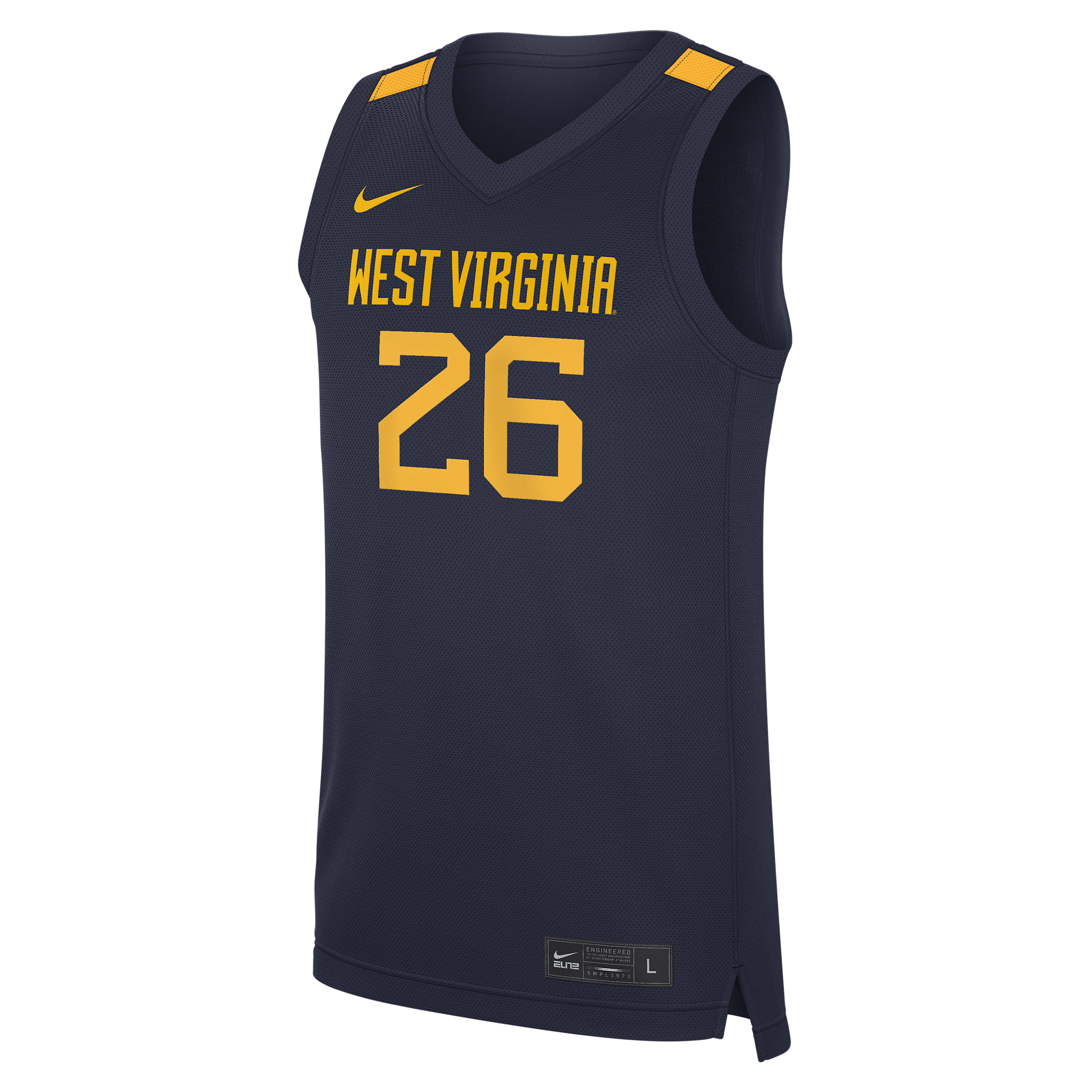 West Virginia Replica Nike Men's College Basketball Jersey in Blue | NCBJ0A93WVN-BZ3