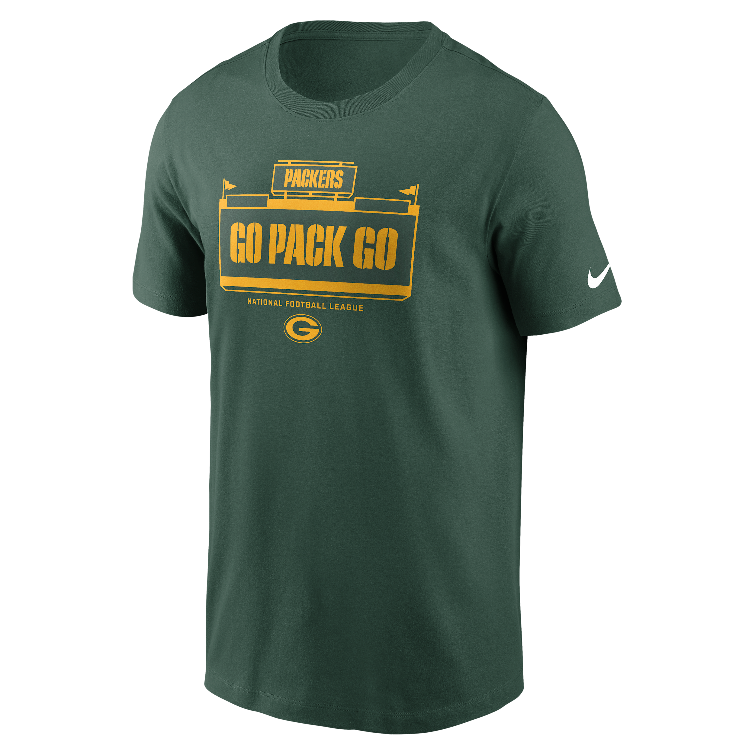 Nike Green Green Bay Packers Primetime Local Essential T-shirt In Green