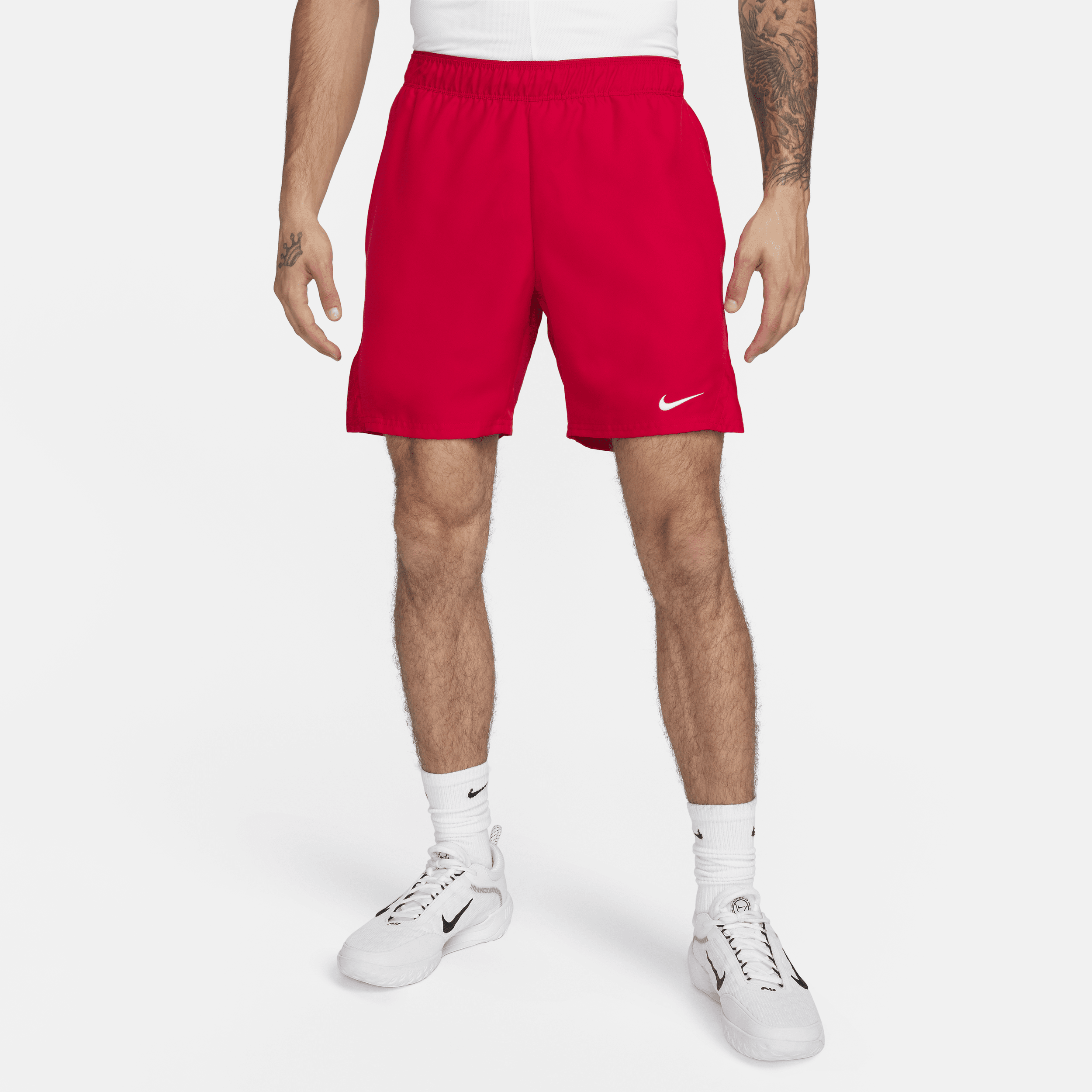 Shop Nike Men's Court Victory Dri-fit 7" Tennis Shorts In Red