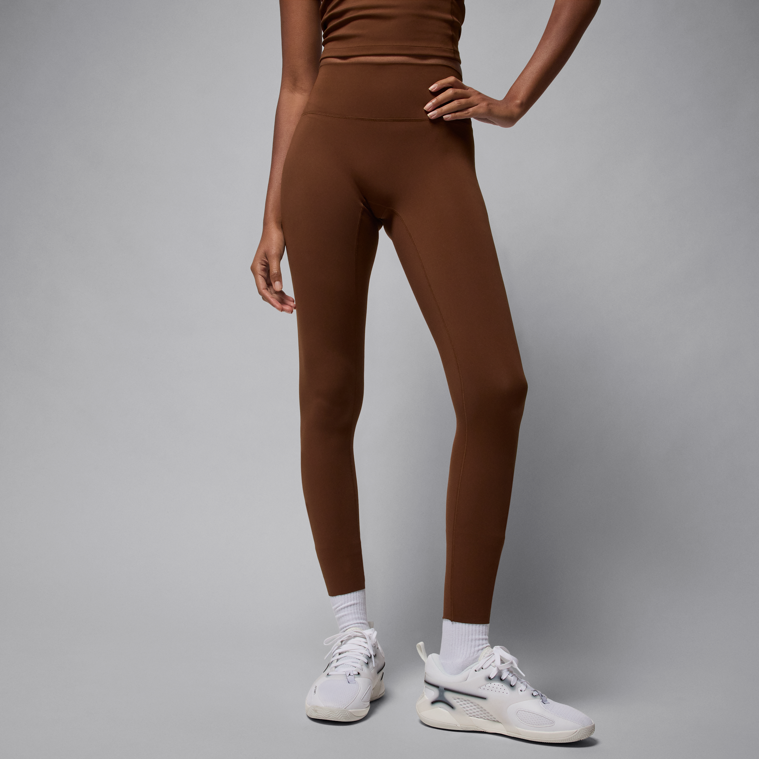 Jordan Women's Sport Dri-fit High-waisted Leggings In Brown