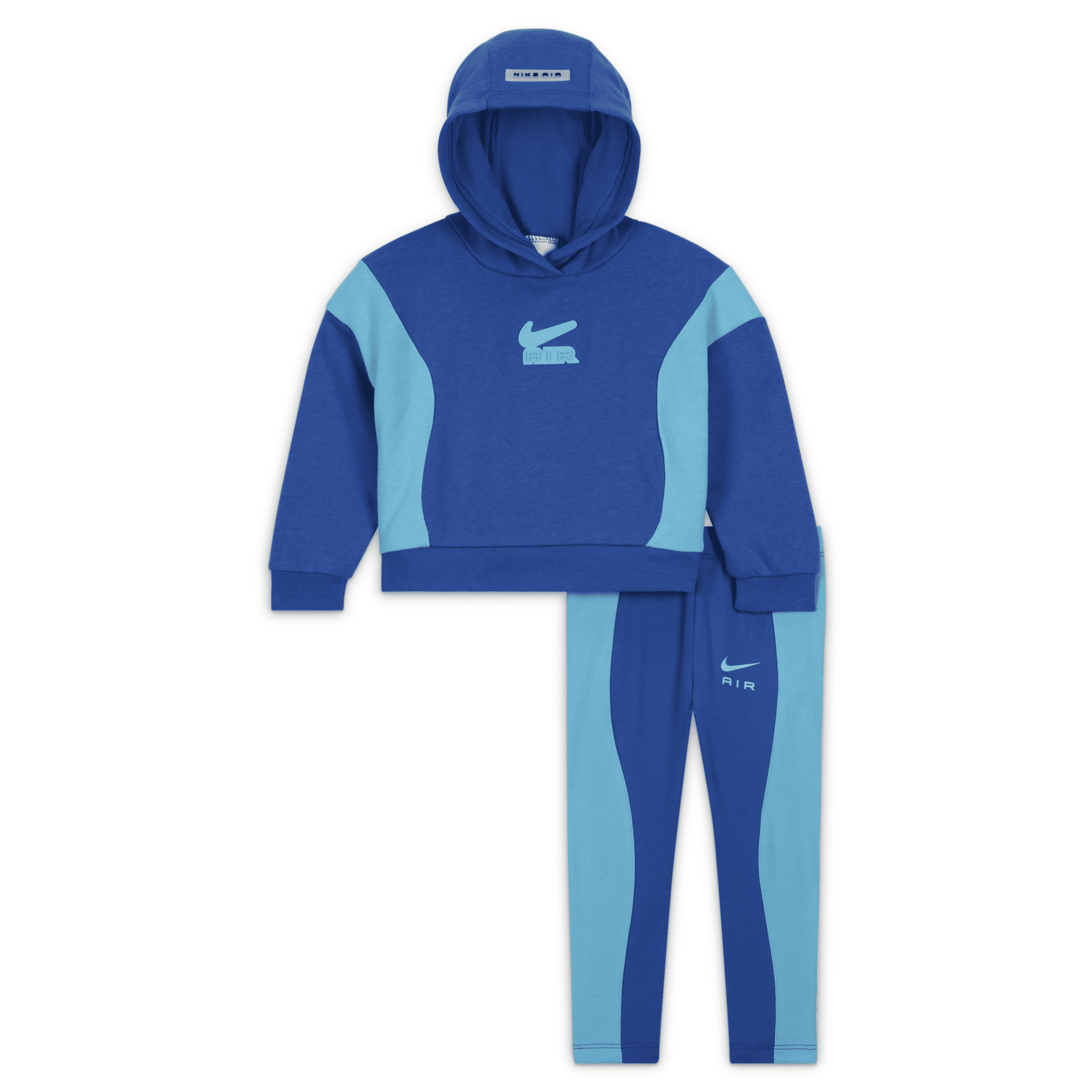 Nike Air French Terry Pullover And Leggings Set Baby (12-24m) Set In Blue