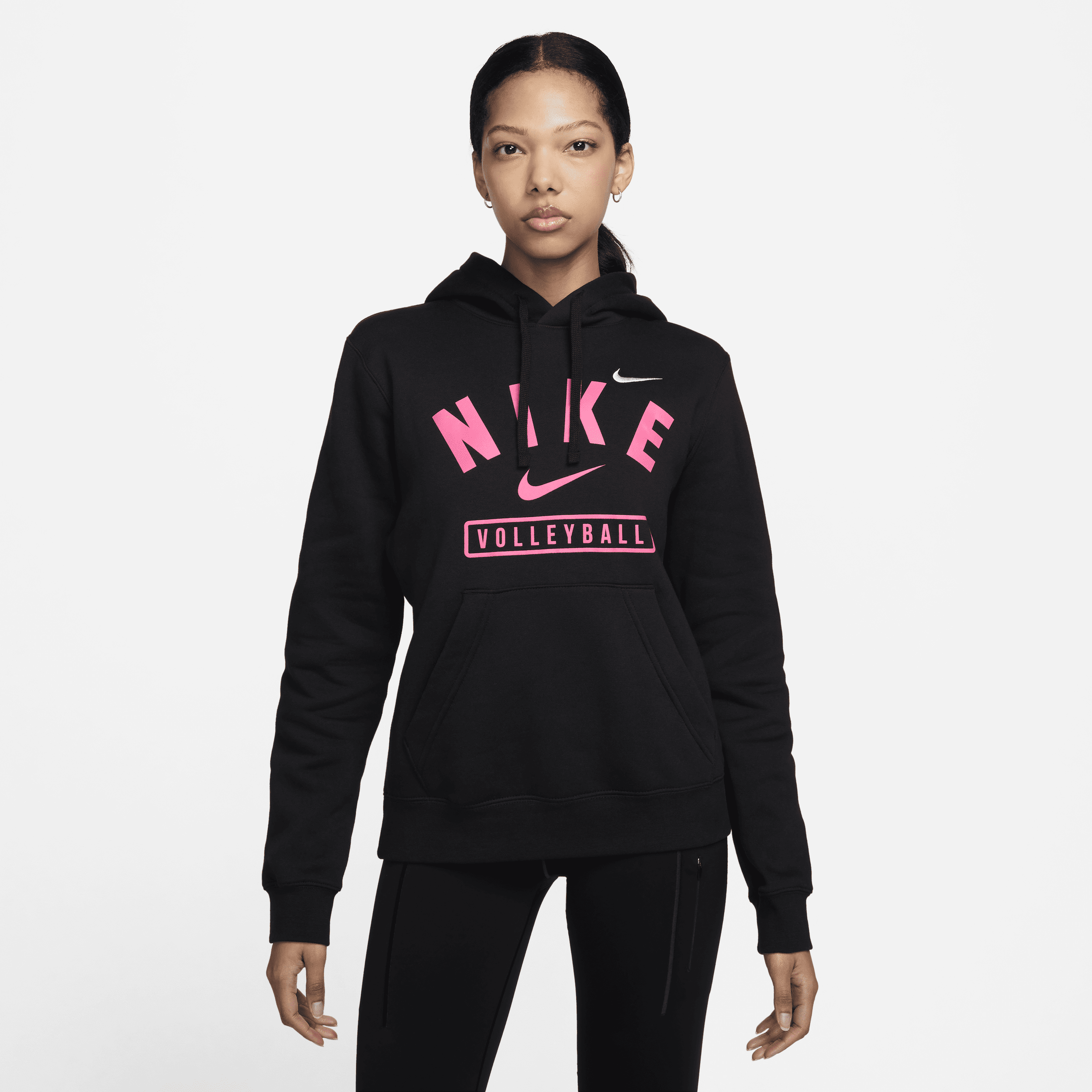 Shop Nike Women's Volleyball Pullover Hoodie In Black