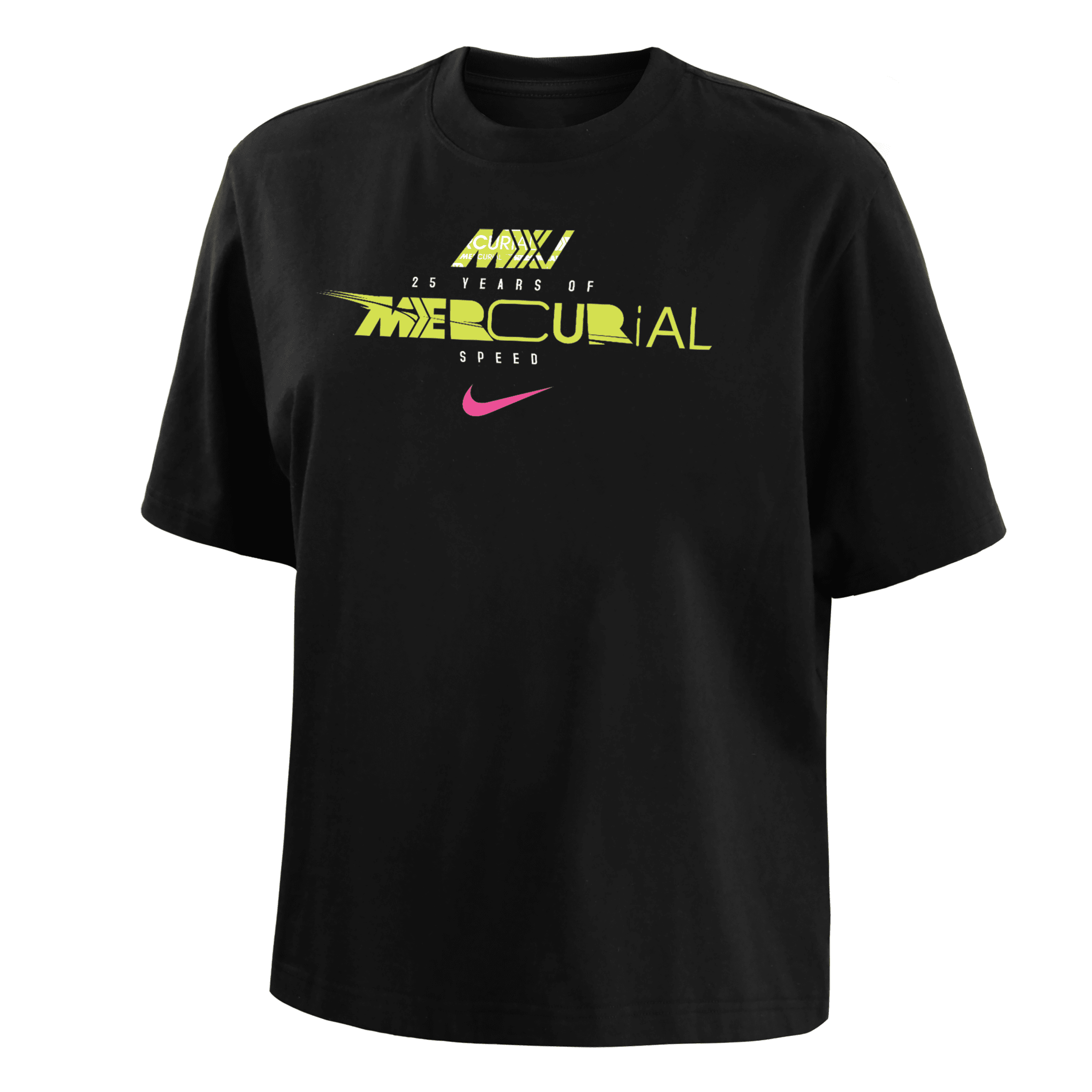 Nike Women's Mercurial 25th Anniversary T-shirt In Black