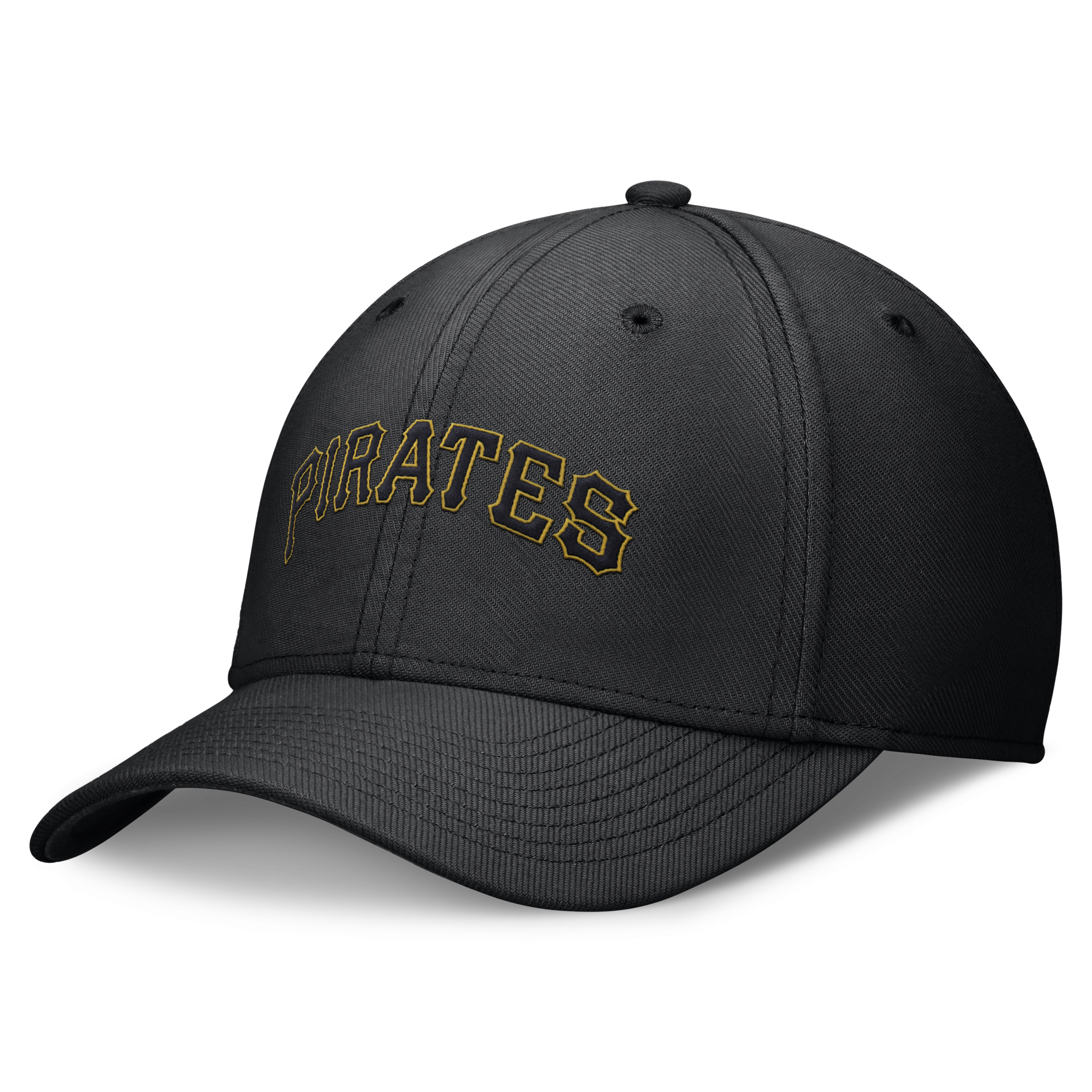 Nike Pittsburgh Pirates Evergreen Swoosh  Men's Dri-fit Mlb Hat In Black