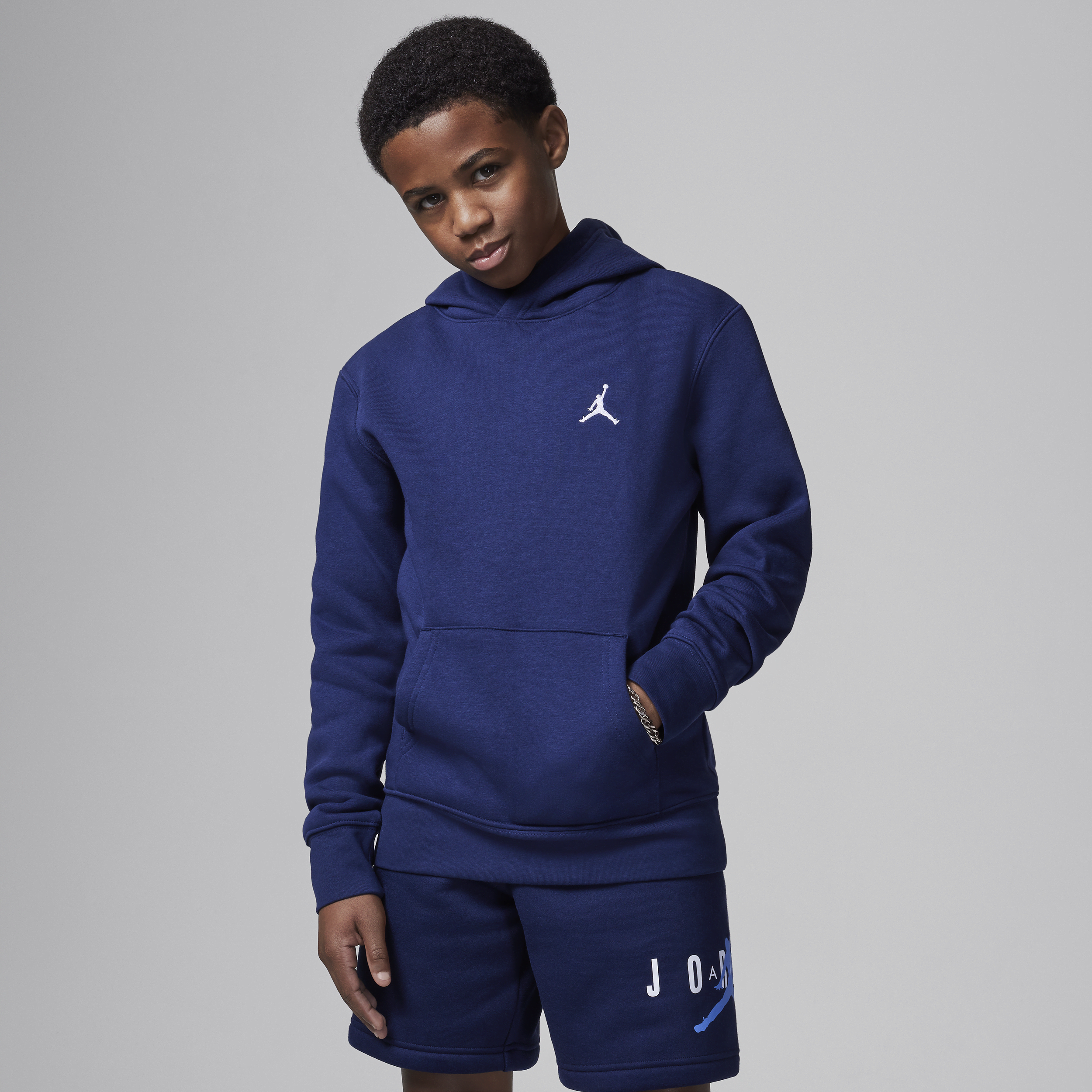 JORDAN MJ BROOKLYN BIG KIDS' FLEECE PULLOVER HOODIE 1015699324