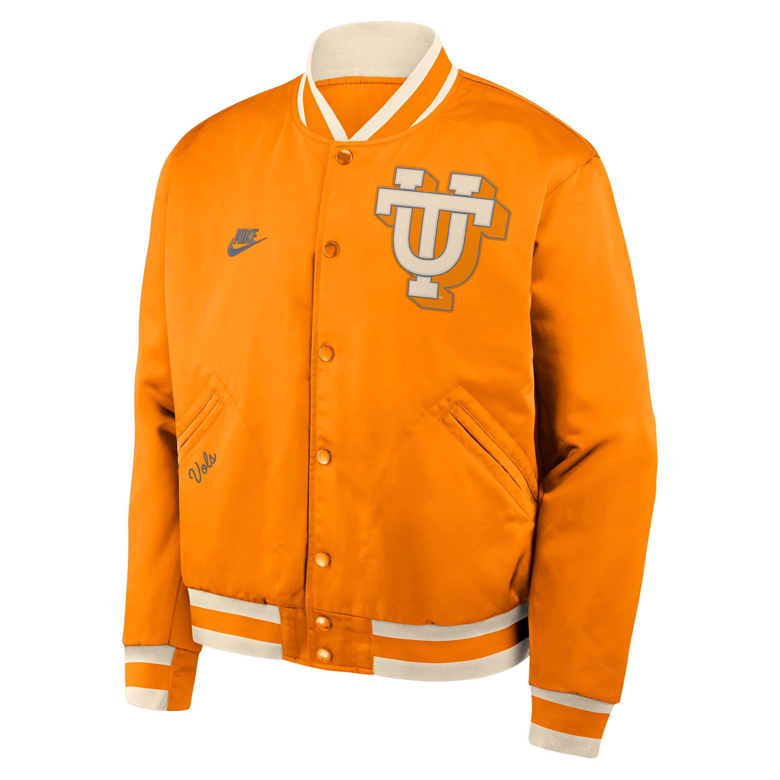 Nike Tennessee Legacy  Men's College Full-snap Bomber Jacket In Orange