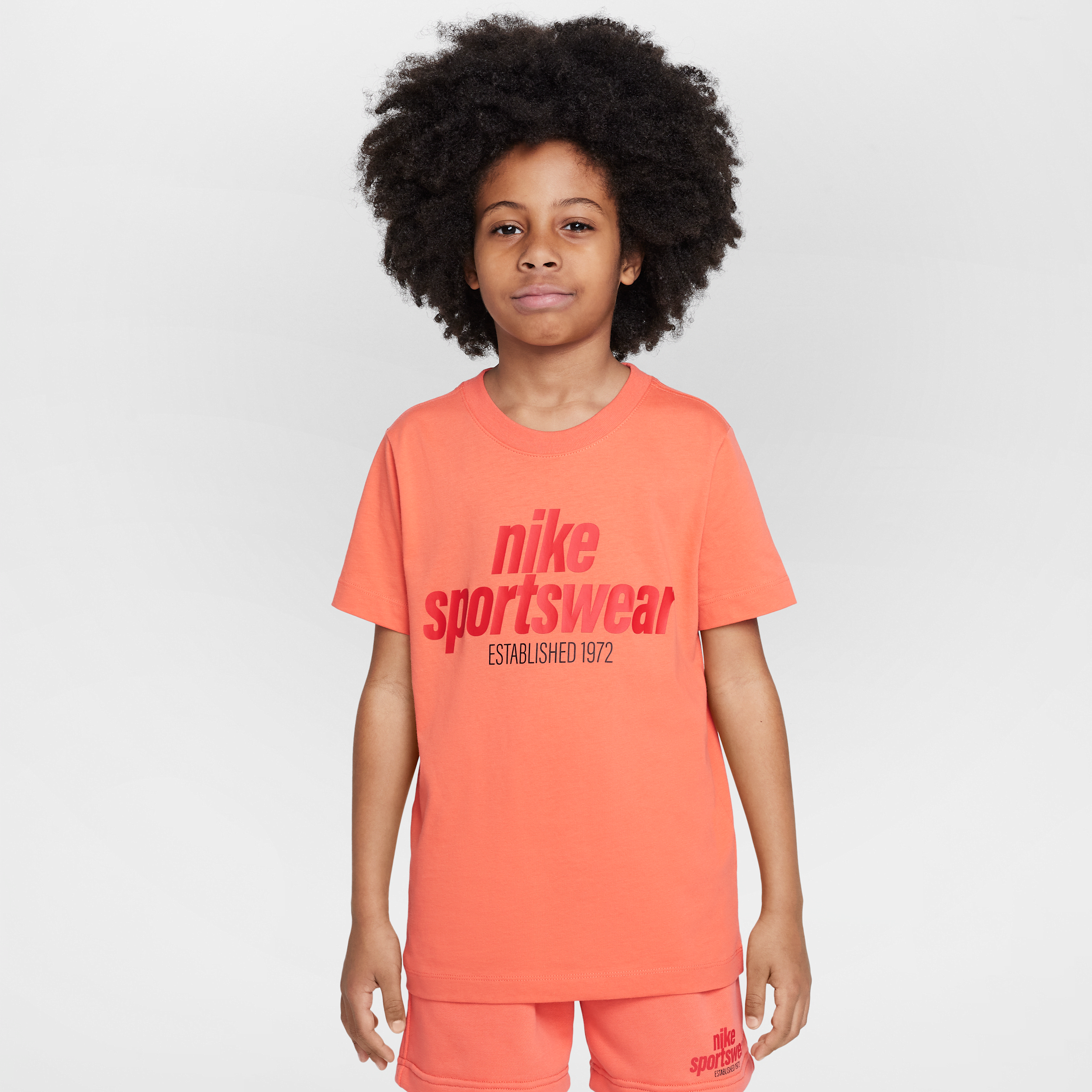 Nike Sportswear Big Kids' T-Shirt in Orange | HM5664-814