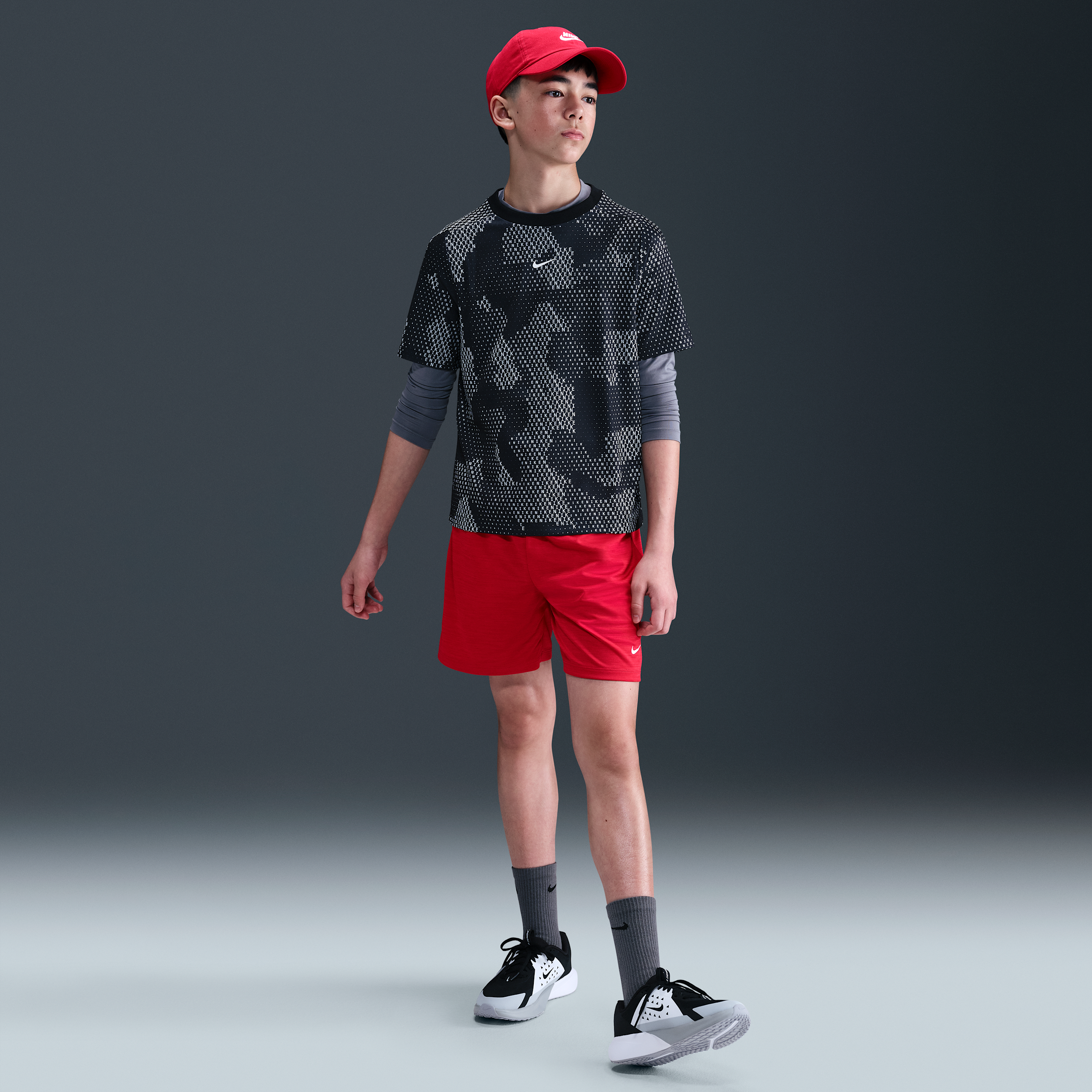 Nike Multi Big Kids' (boys') Dri-fit Shorts In Red