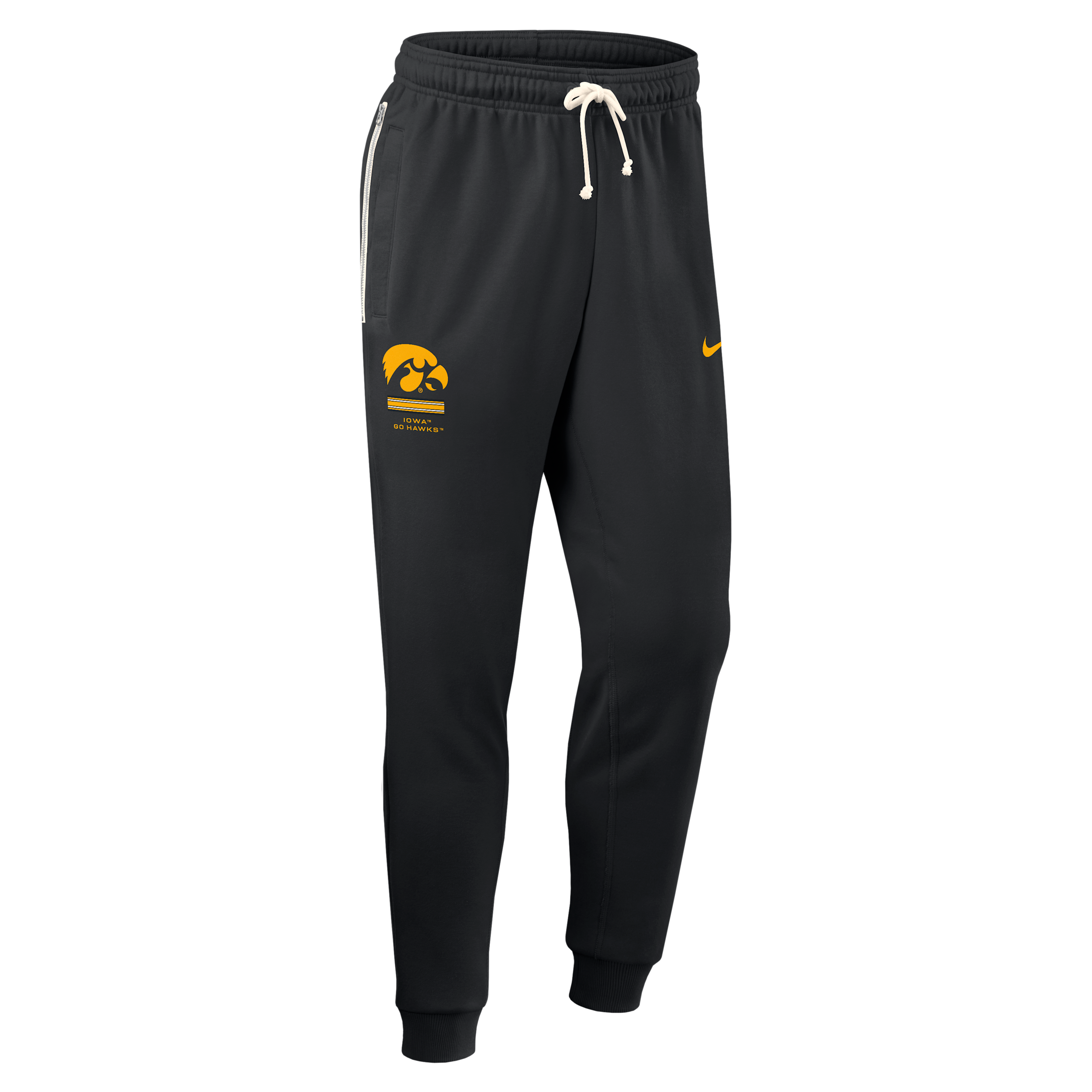 Iowa Sideline Standard Issue Nike Men's Dri-FIT College Taper Pants in Black | 03B000AIA-WL2