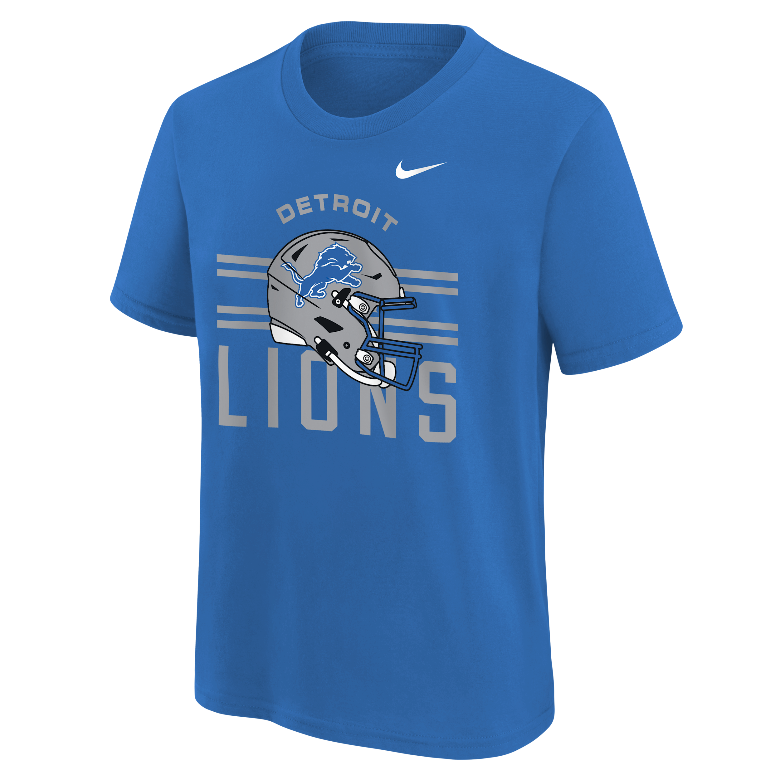 Nike Boys' and Girls' 4-16 Detroit Lions Team Issue Graphic Crewneck T-Shirt - Blue
