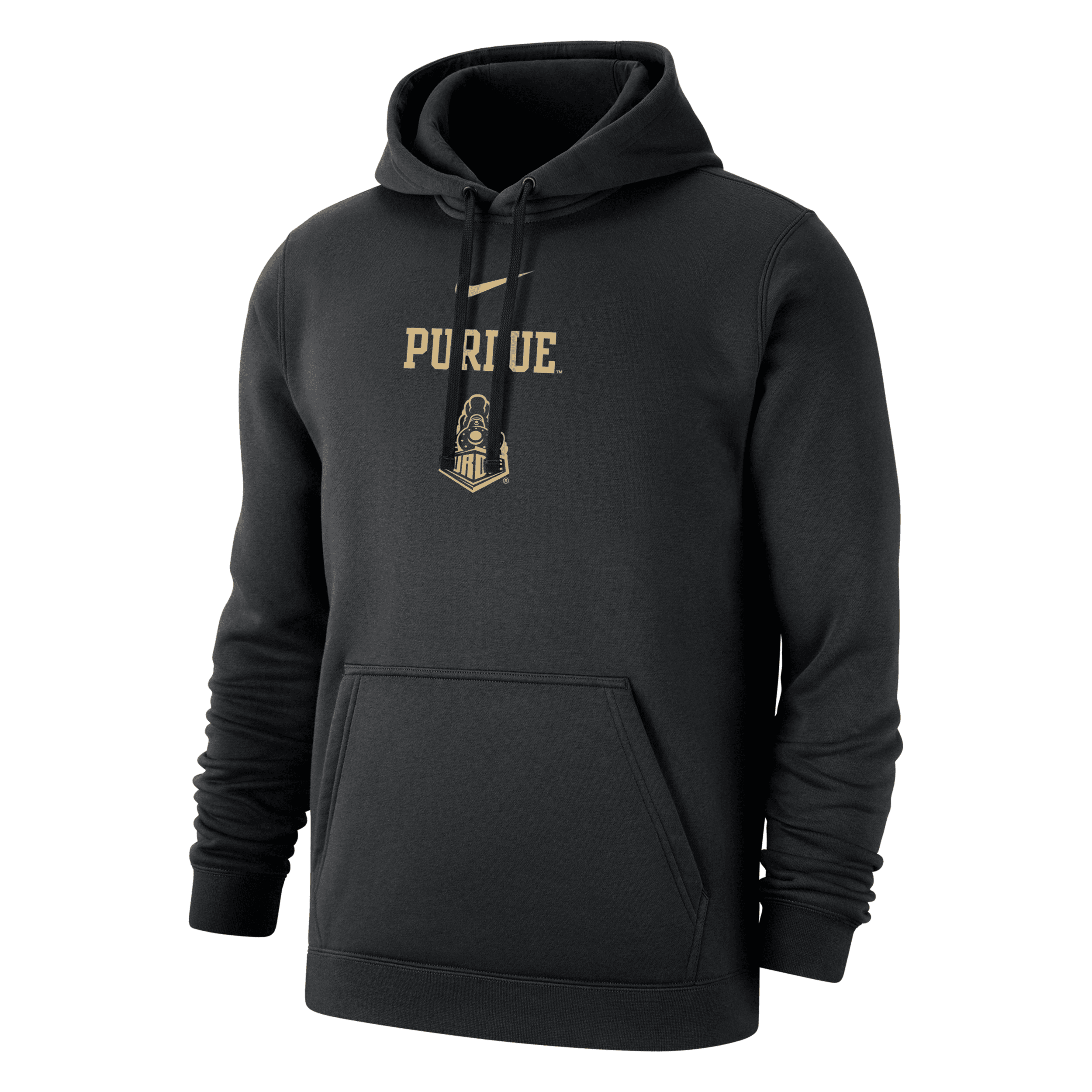 Nike Purdue Club Fleece  Men's College Hoodie In Black