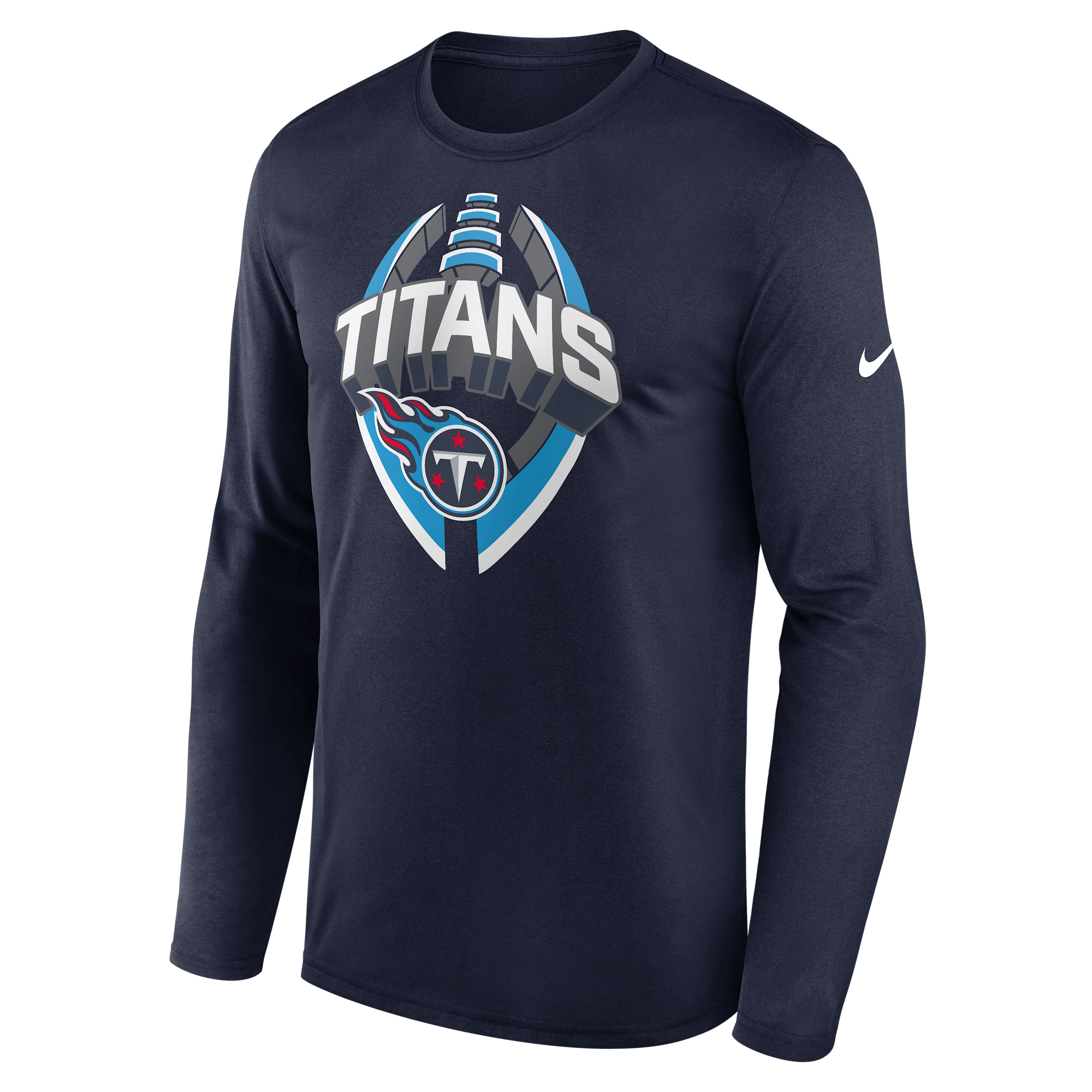 Nike Tennessee Titans Legend Icon  Men's Dri-fit Nfl Long-sleeve T-shirt In Blue