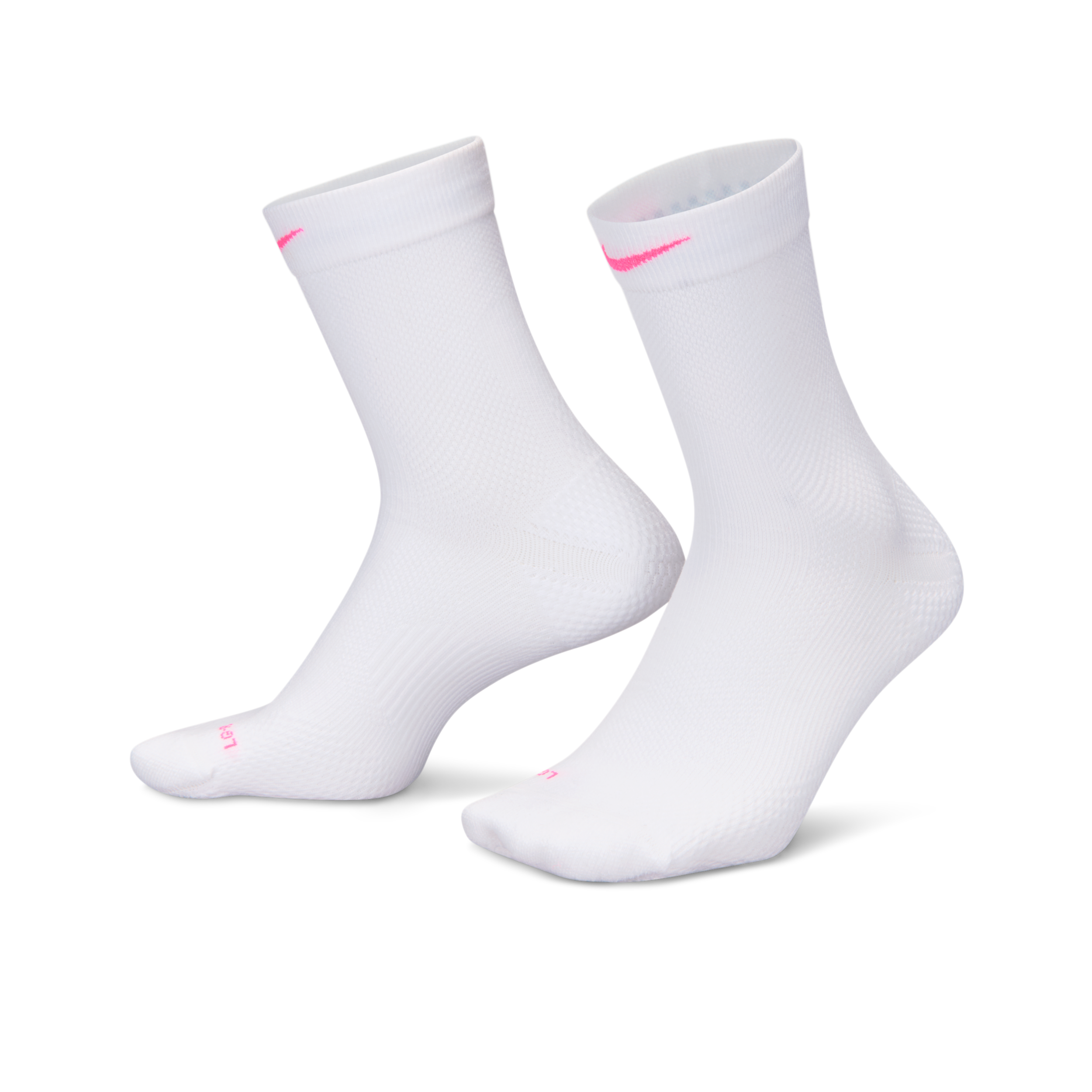 Nike Unisex Running Lightweight Micro Crew Socks (1 Pair) In White