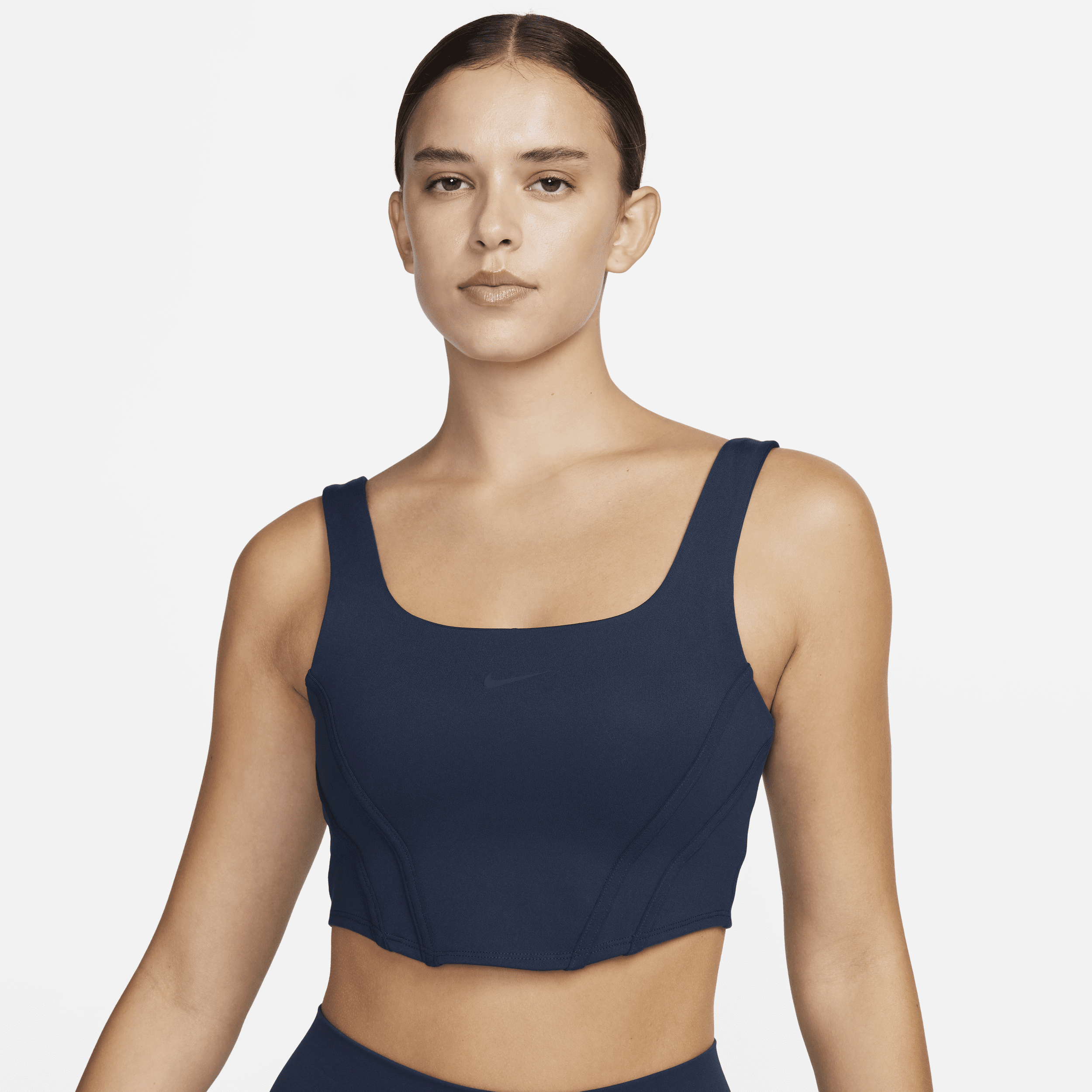 Nike Women's Sportswear Light-support Padded Corset Bra In Blue