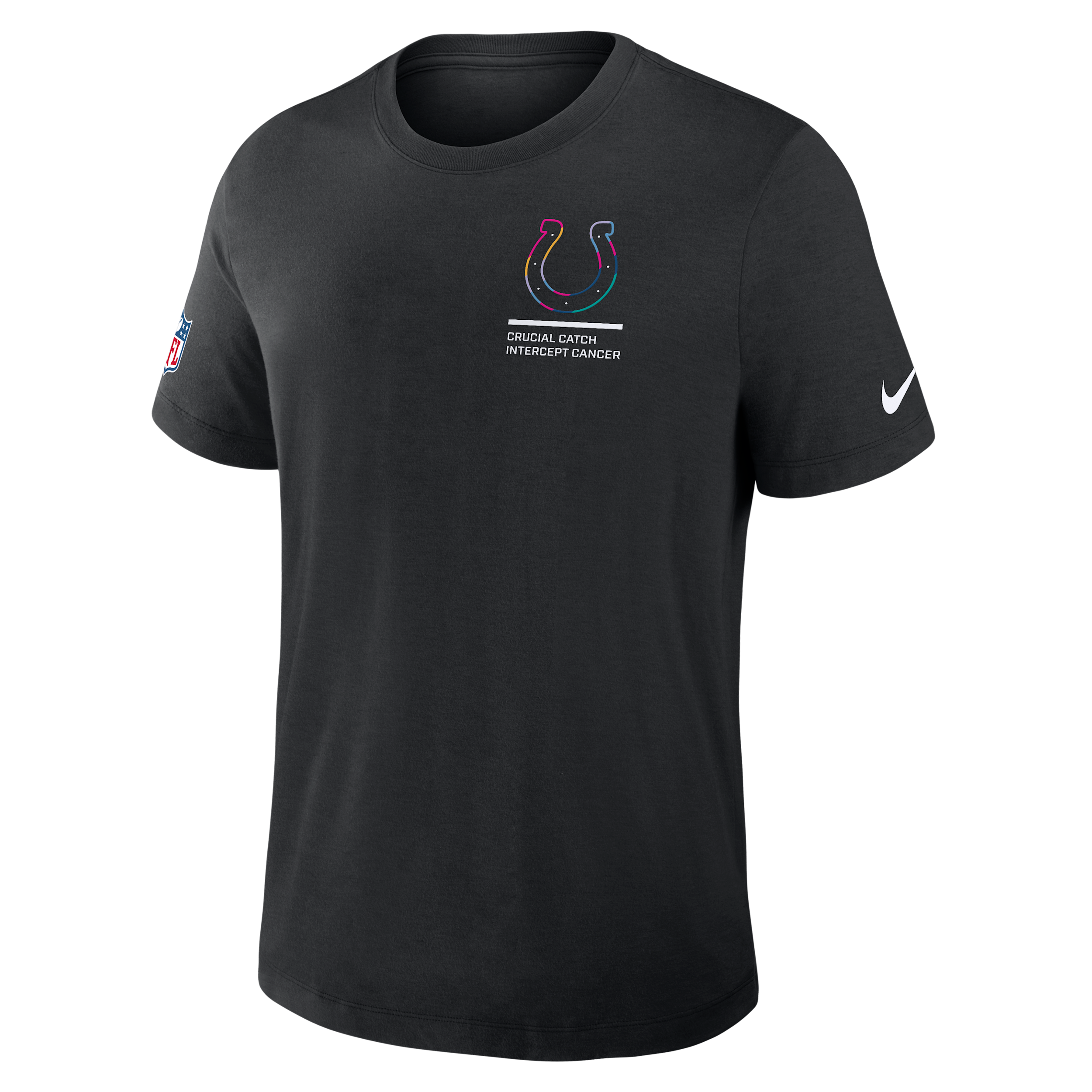 Nike Indianapolis Colts Crucial Catch  Men's Dri-fit Nfl T-shirt In Black