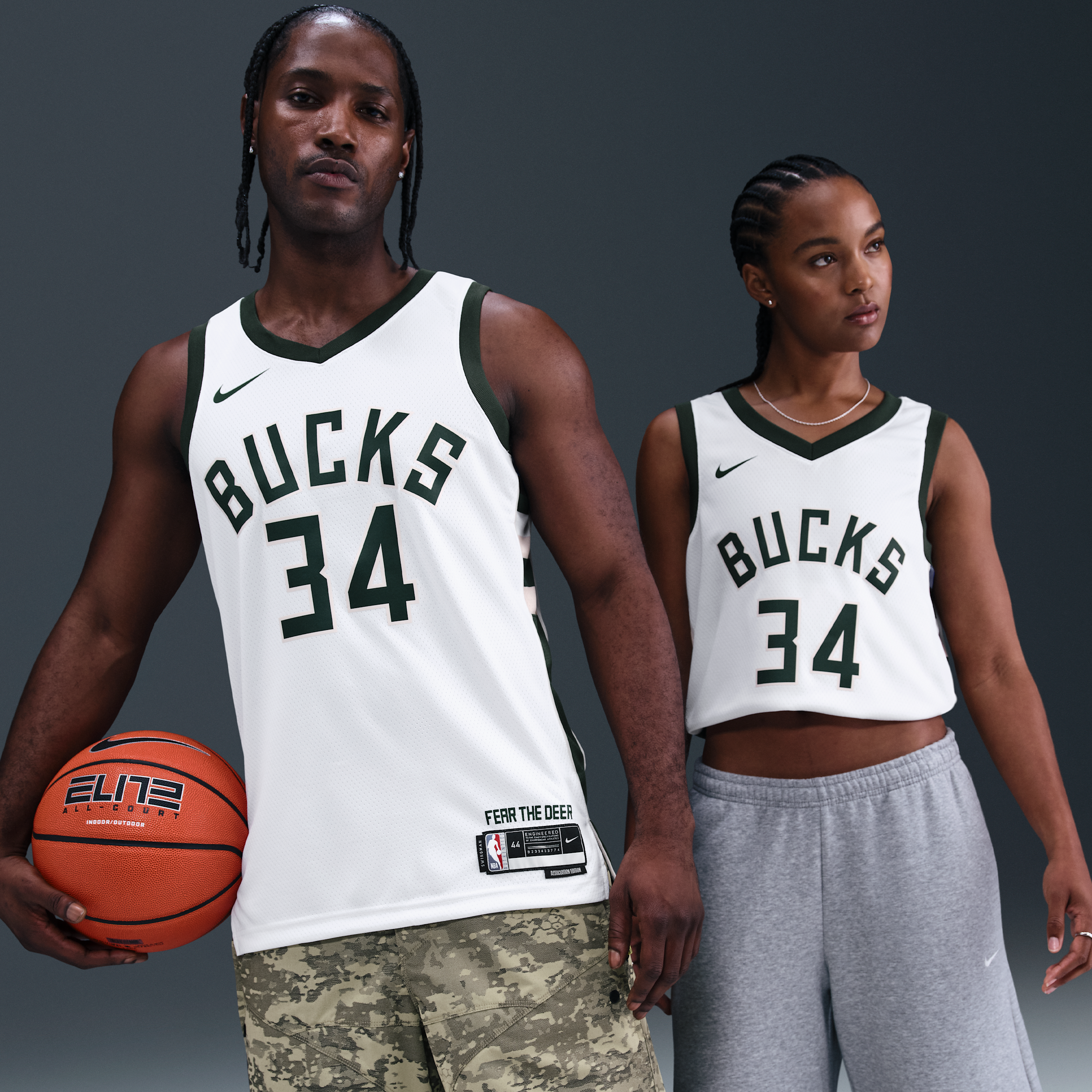Milwaukee Bucks Association Edition Nike Men's Dri-FIT NBA Swingman Jersey in White | DN2084-100