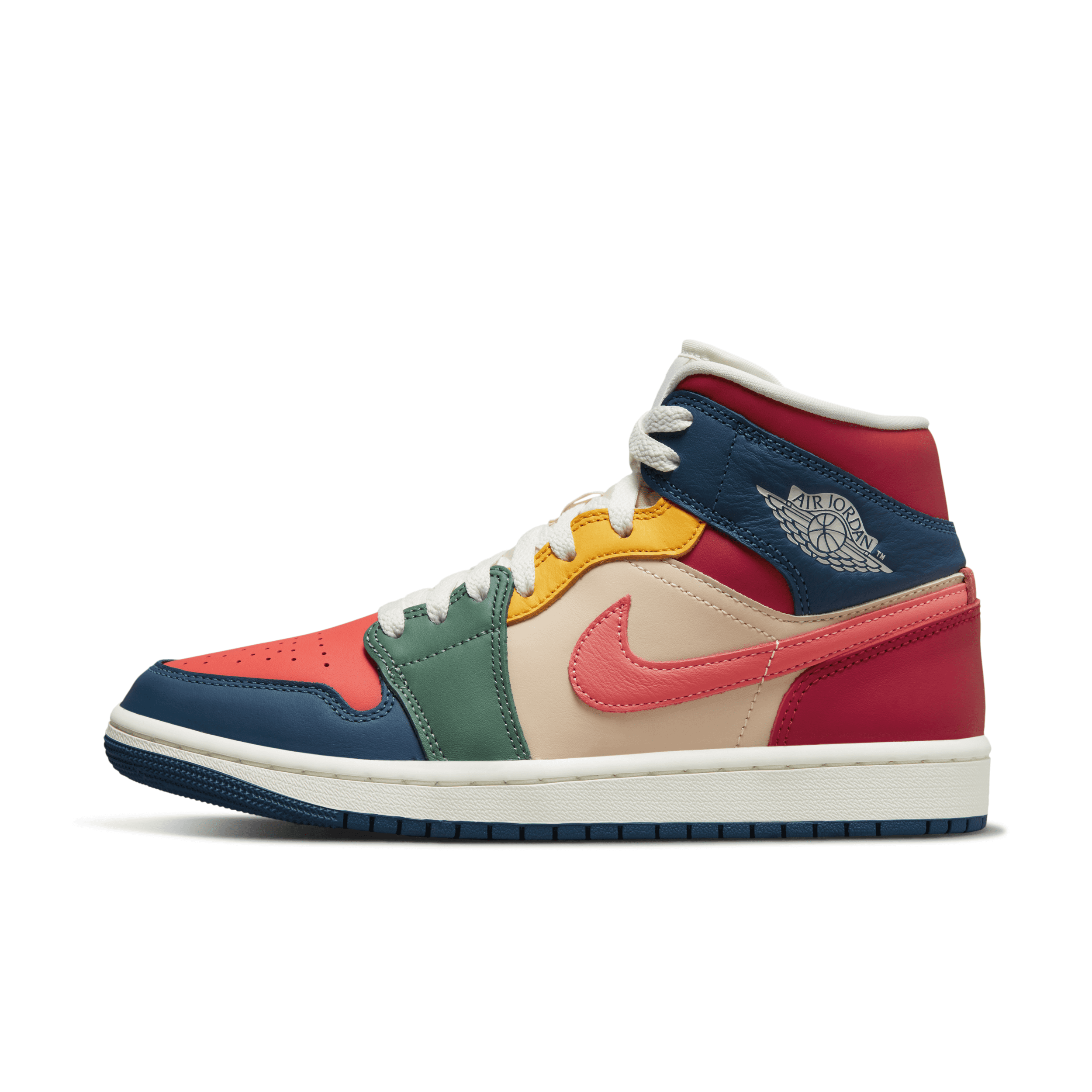 Jordan Air  1 Mid Se Basketball Sneaker In Blue