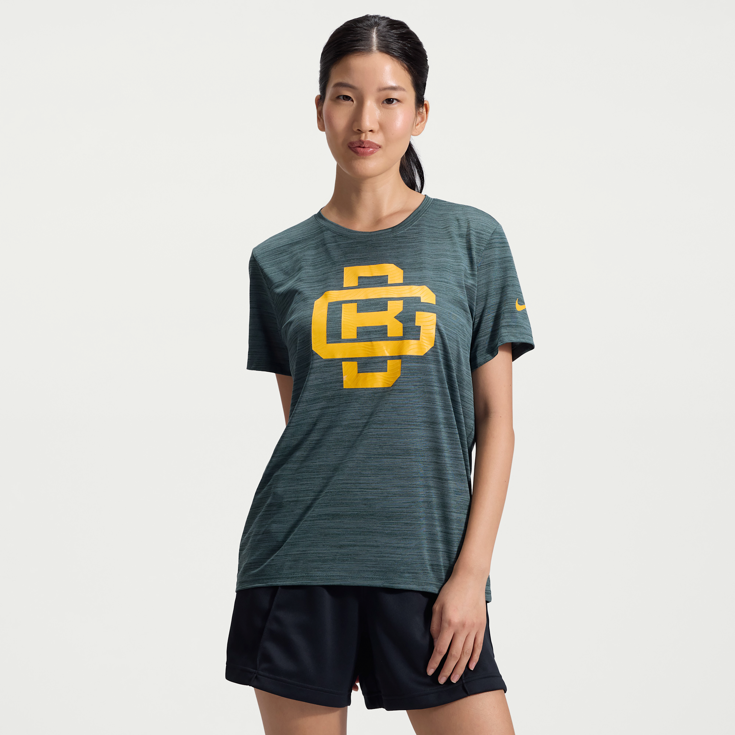 Green Bay Packers Rivalries Collection Sideline Velocity Nike Women's Dri-FIT NFL T-Shirt in Green | 03EY33X7T-B3C