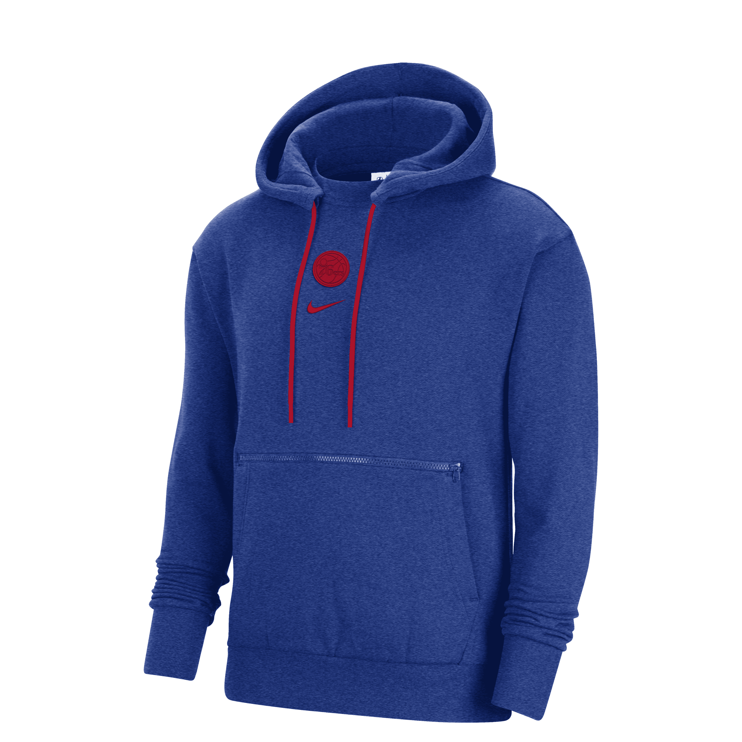 Nike Philadelphia 76ers Courtside  Men's Nba Pullover Fleece Hoodie In Blue
