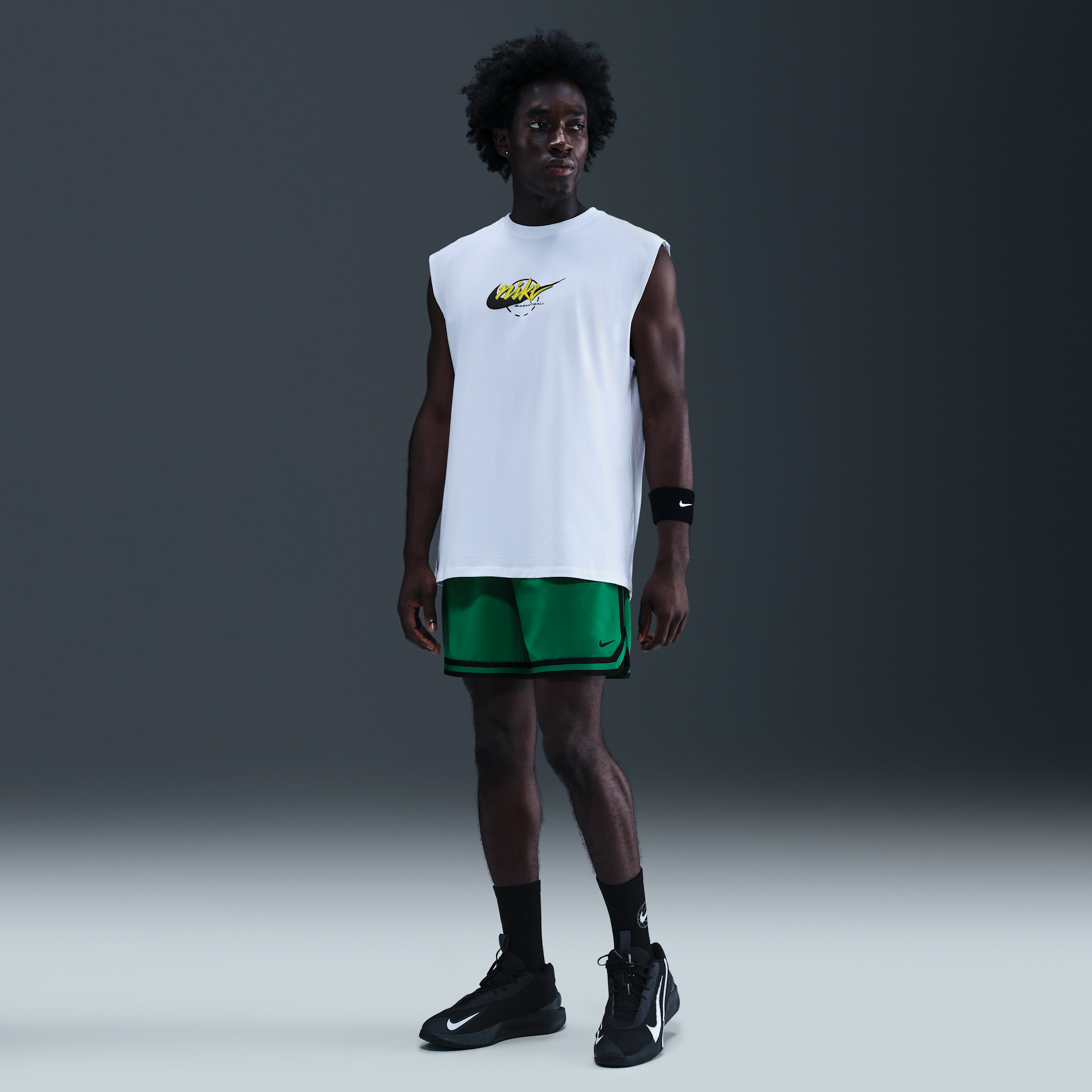 Nike Men's Dna Dri-fit 6" Uv Woven Basketball Shorts In White