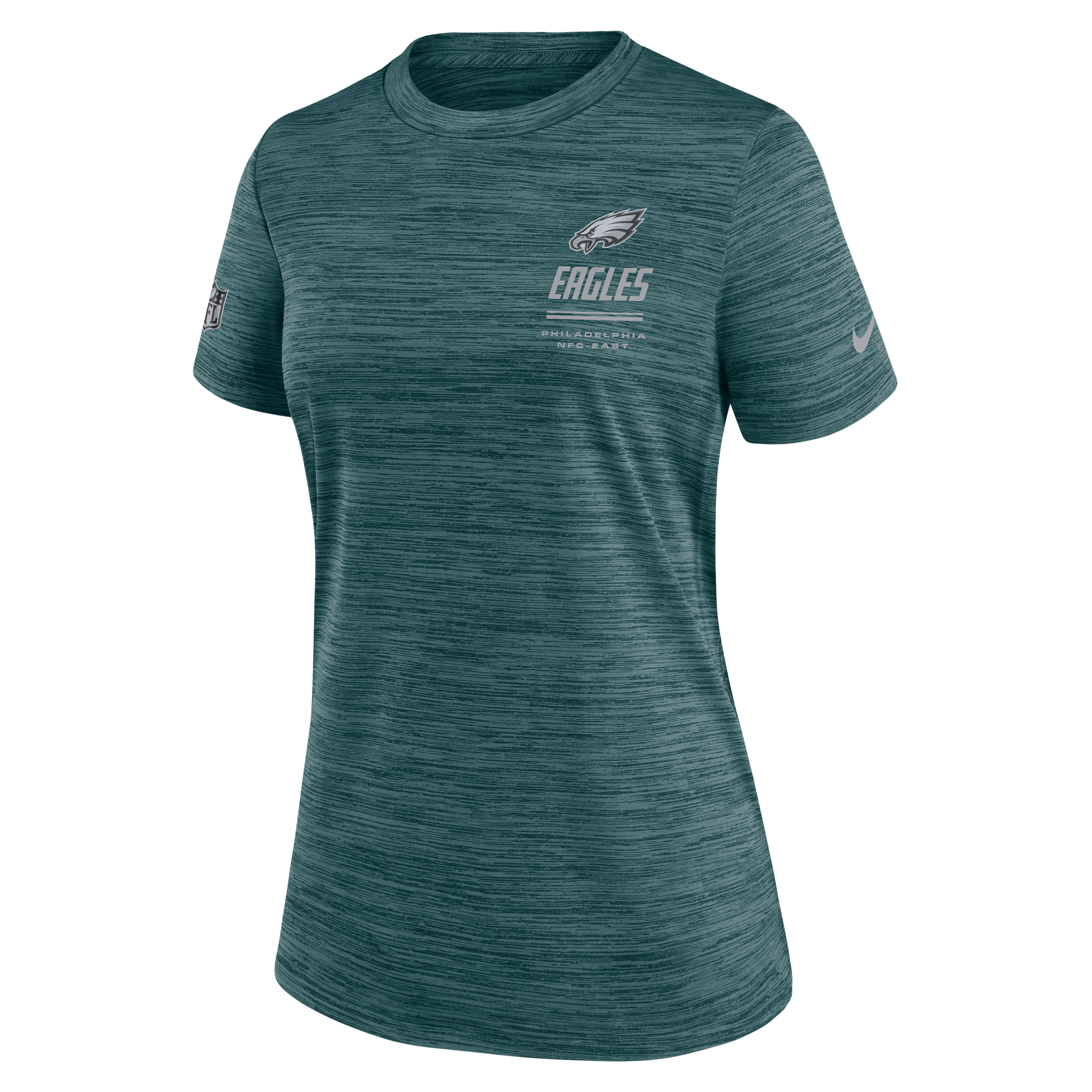 Nike Women's Midnight Green Philadelphia Eagles Sideline Velocity Dri-fit T-Shirt - Midnight Green