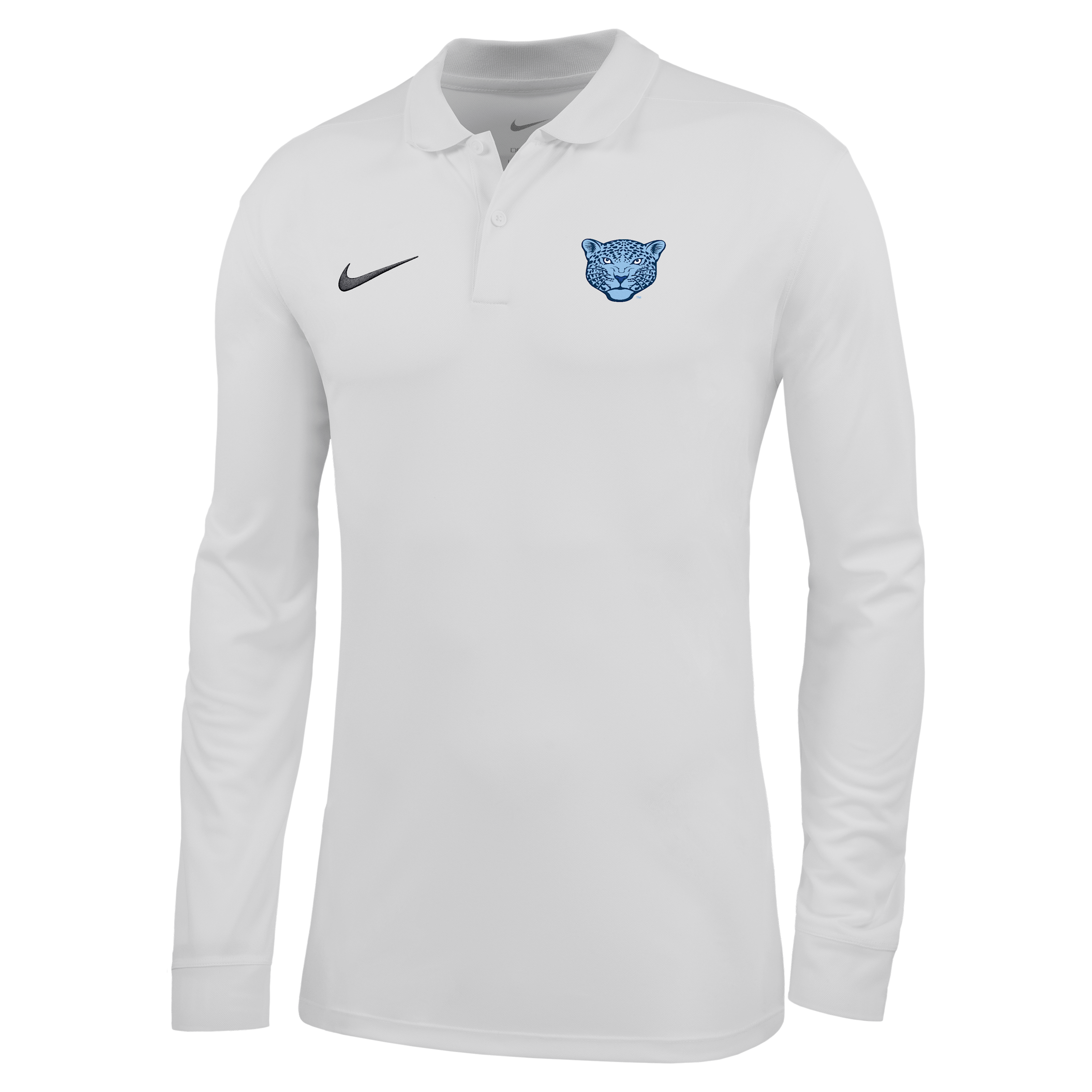 Nike Men's College (Spelman College) Dri-FIT Long-Sleeve Polo in White | ZM04PYSPEC26-WHT