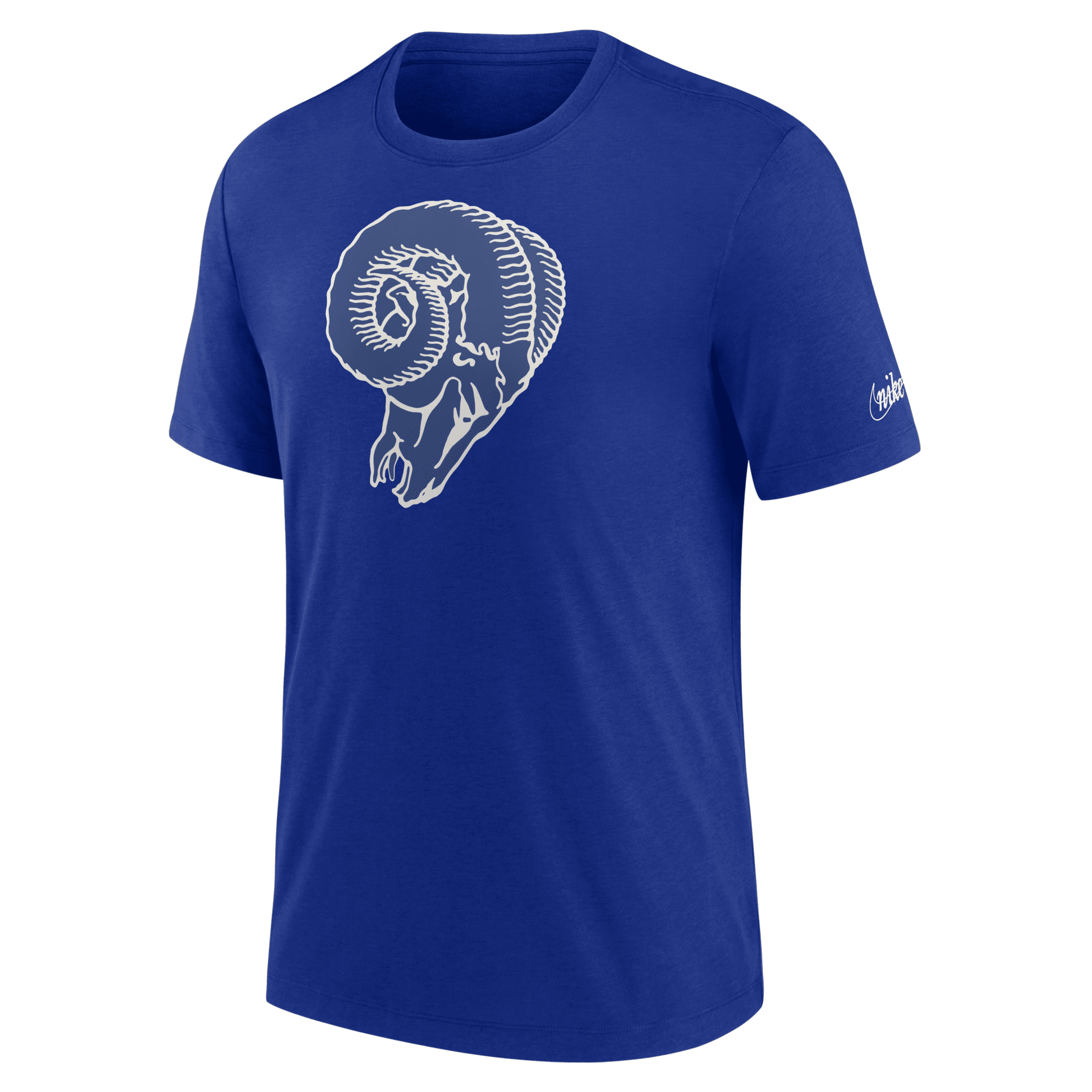 Shop Nike Los Angeles Rams Rewind Logo  Men's Nfl T-shirt In Blue