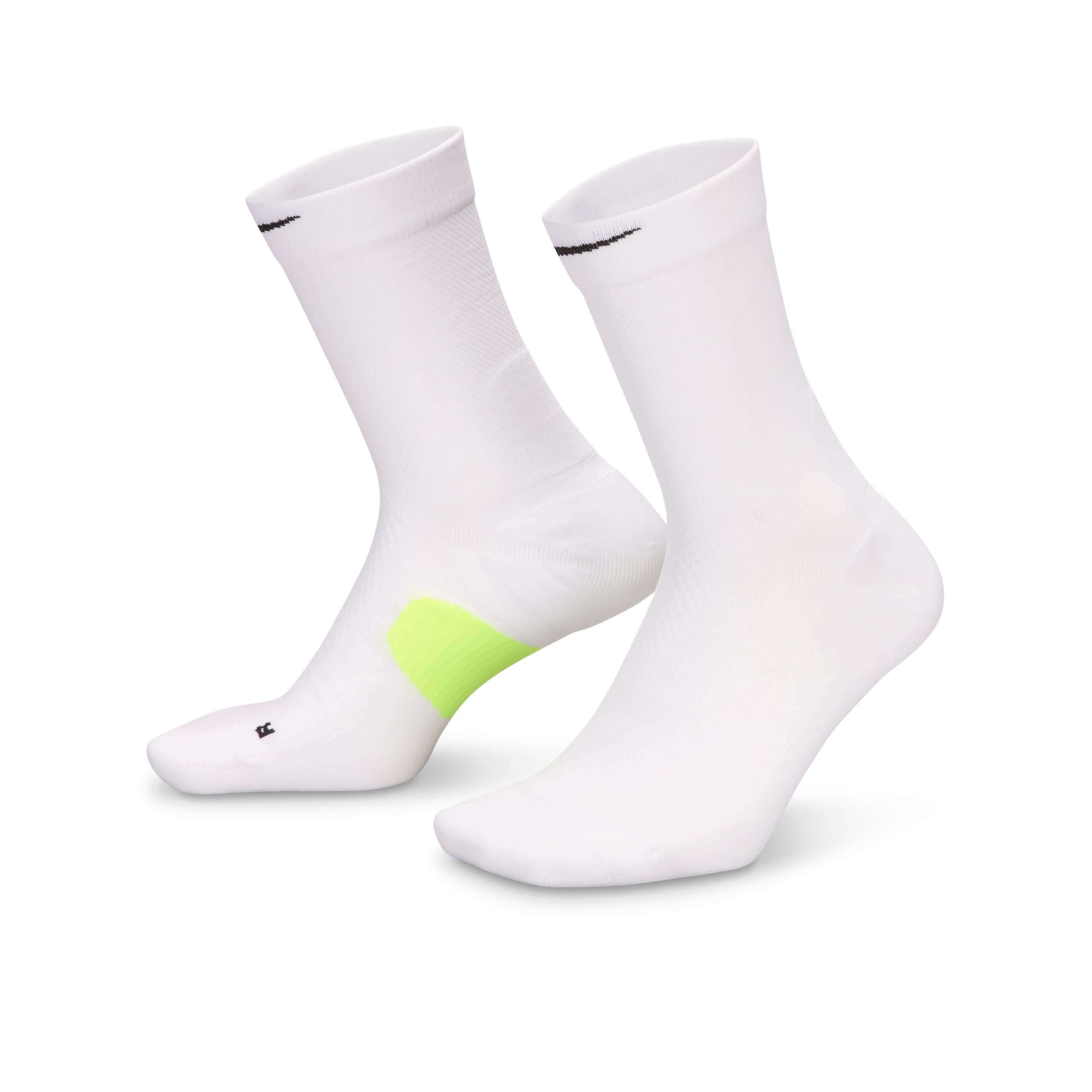 Nike Unisex Midweight Running Crew Socks (1 Pair) in White | HV6924-100