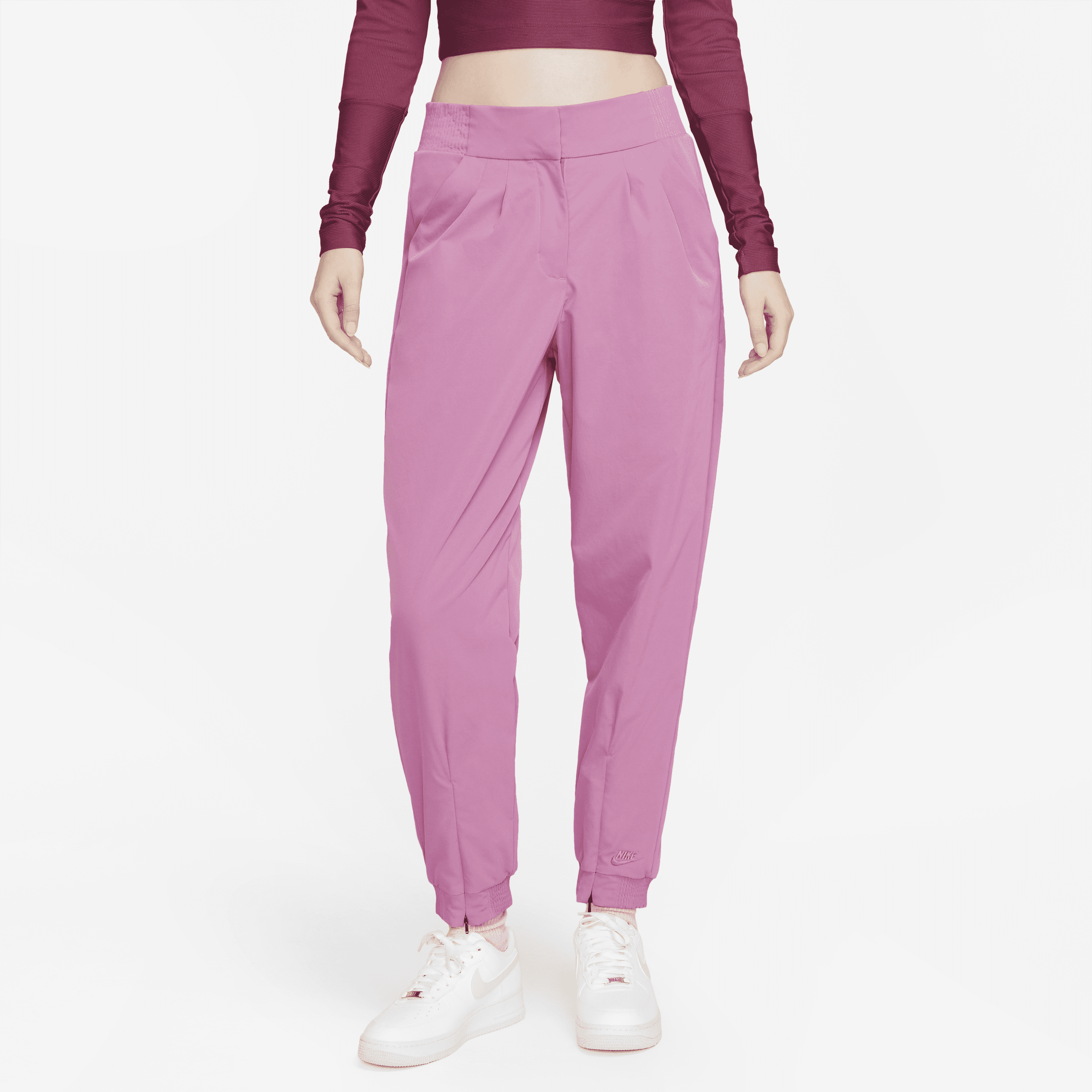 Nike Sportswear Dri-fit Tech Pack High Waist Joggers In Pink