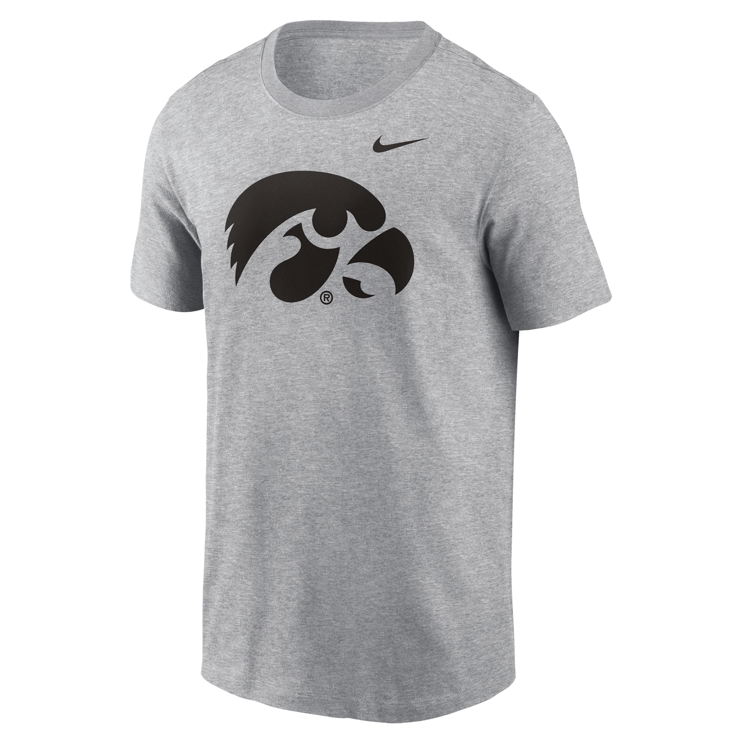 Nike Men's Iowa Hawkeyes Primetime Evergreen Logo T-shirt In Grey
