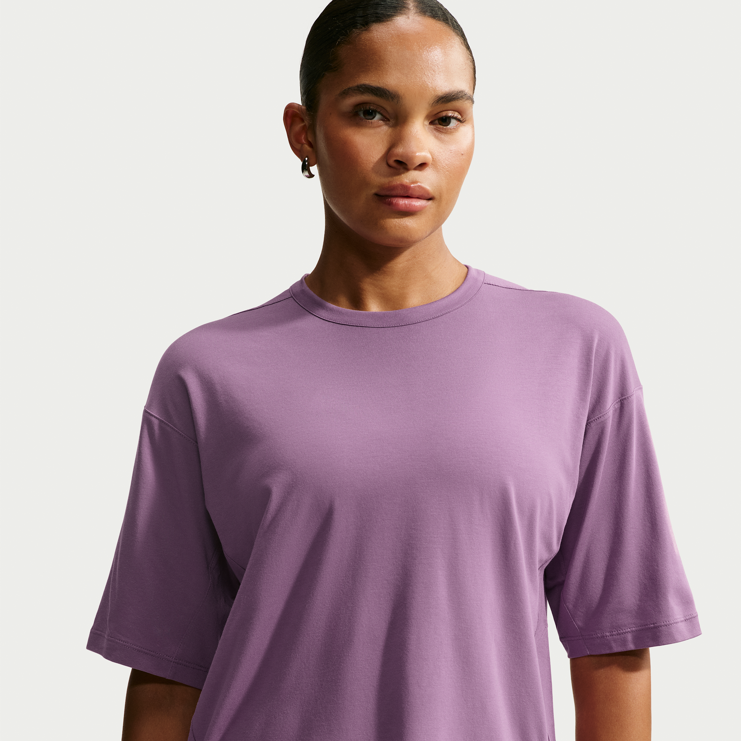 Nike Women's 24.7 ImpossiblySoft Light Dri-FIT Short-Sleeve T-Shirt in Purple | IQ9332-536