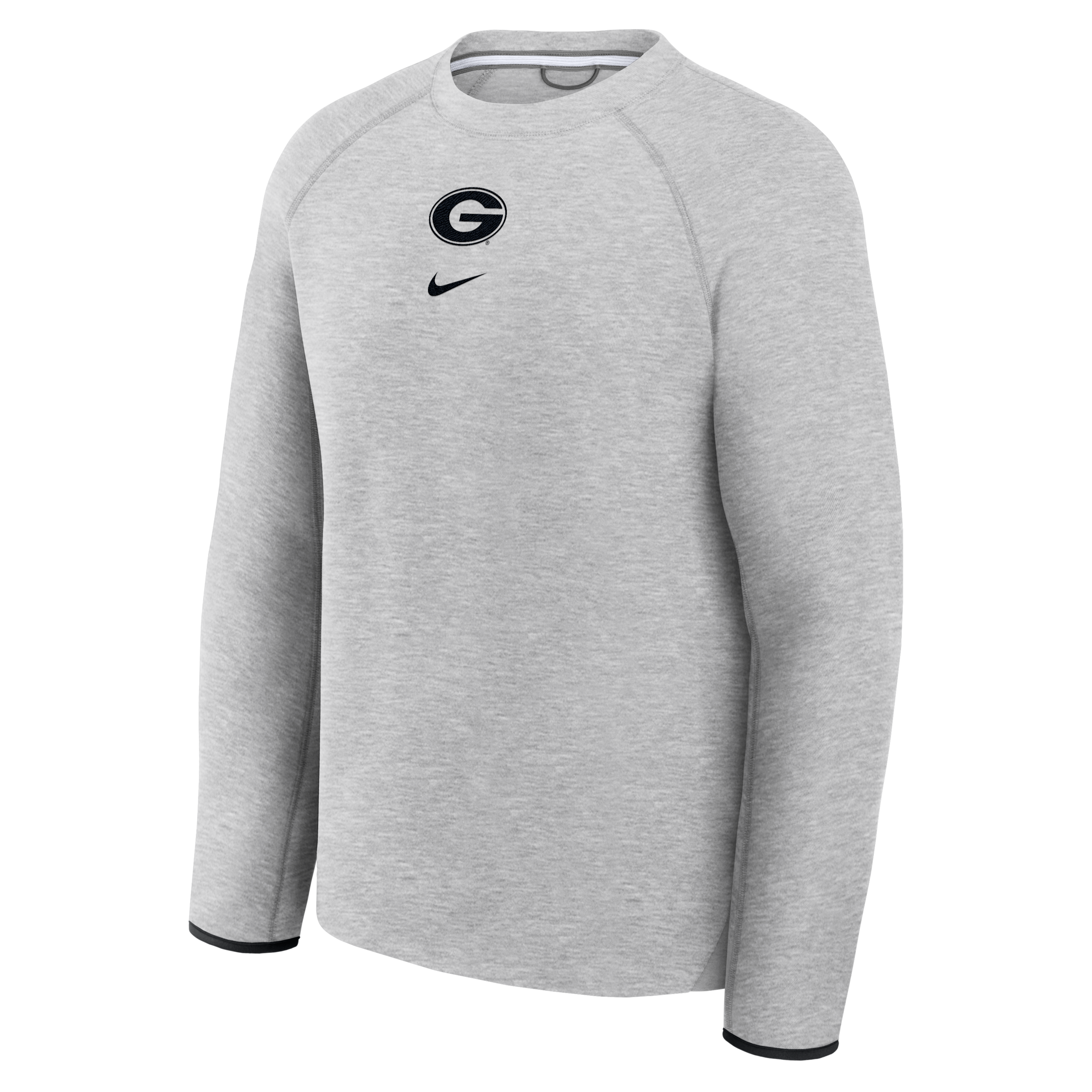 Georgia Tech Fleece Nike Men's College Pullover Crew in Grey | 05L6086NGBN-9X6