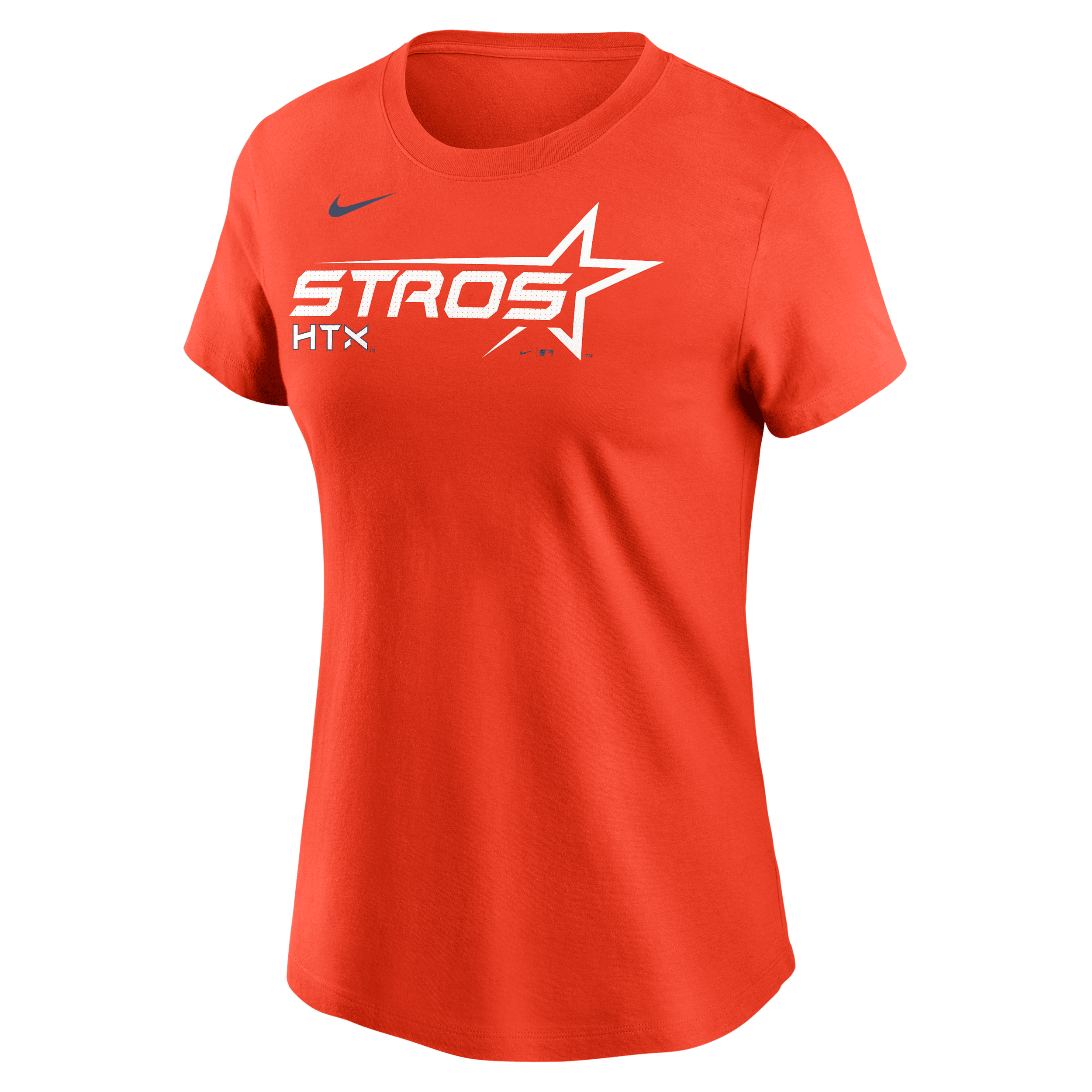 Nike Houston Astros City Connect Wordmark  Women's Mlb T-shirt In Orange