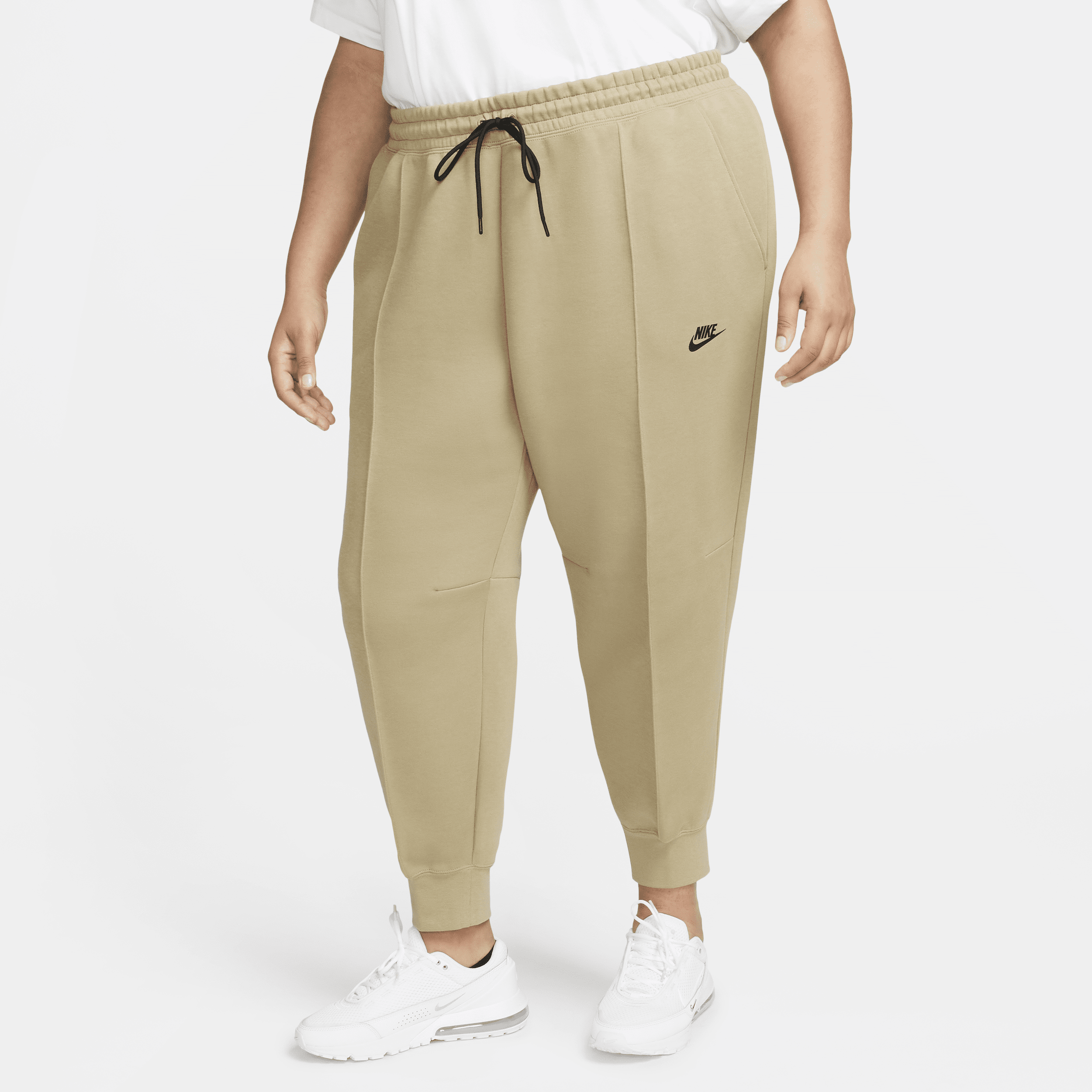 Nike Women's  Sportswear Tech Fleece Mid-rise Jogger Pants (plus Size) In Brown