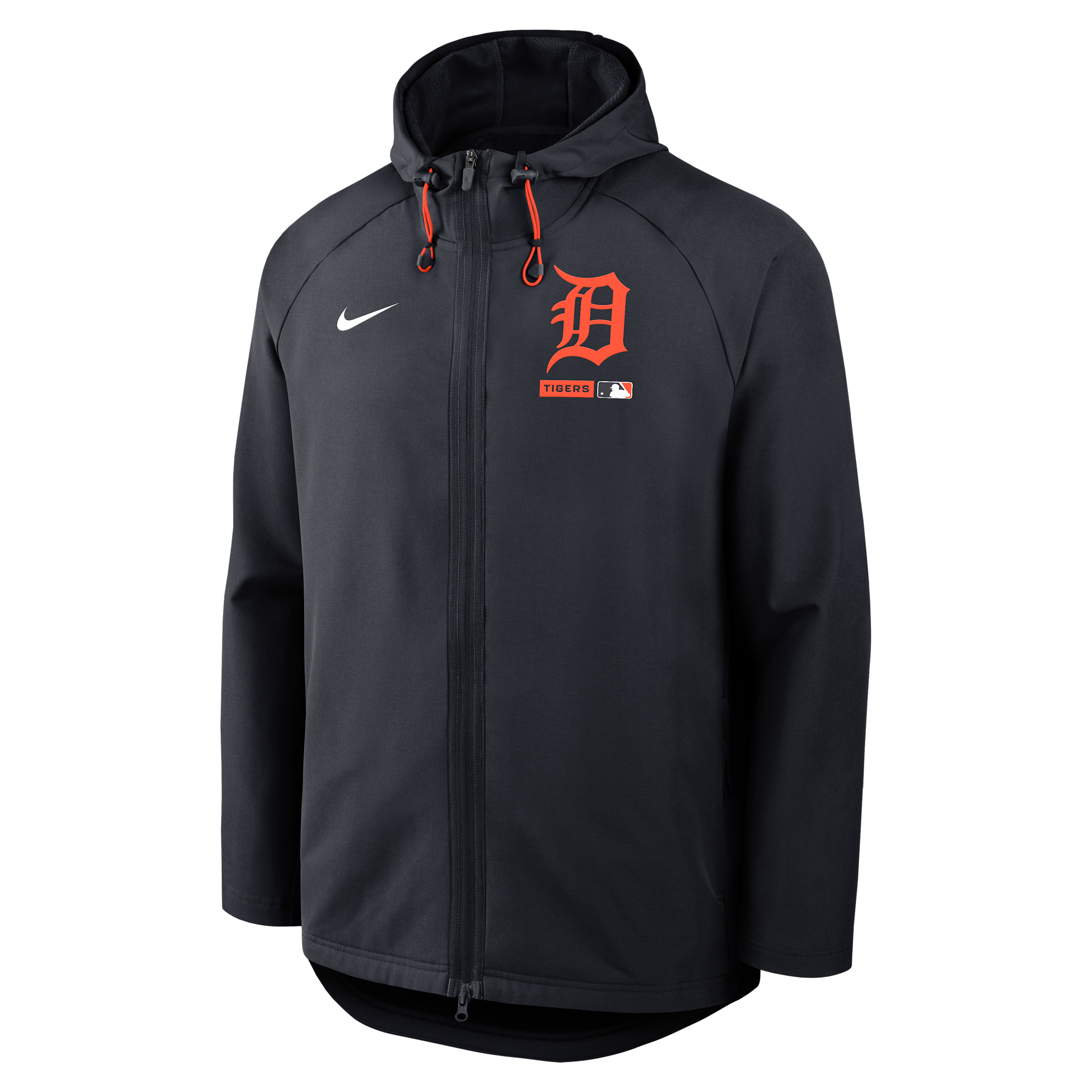 Detroit Tigers Authentic Collection Nike Men's Therma-FIT MLB Full-Zip Hooded Jacket in Blue | 04HC196NDG-6NH