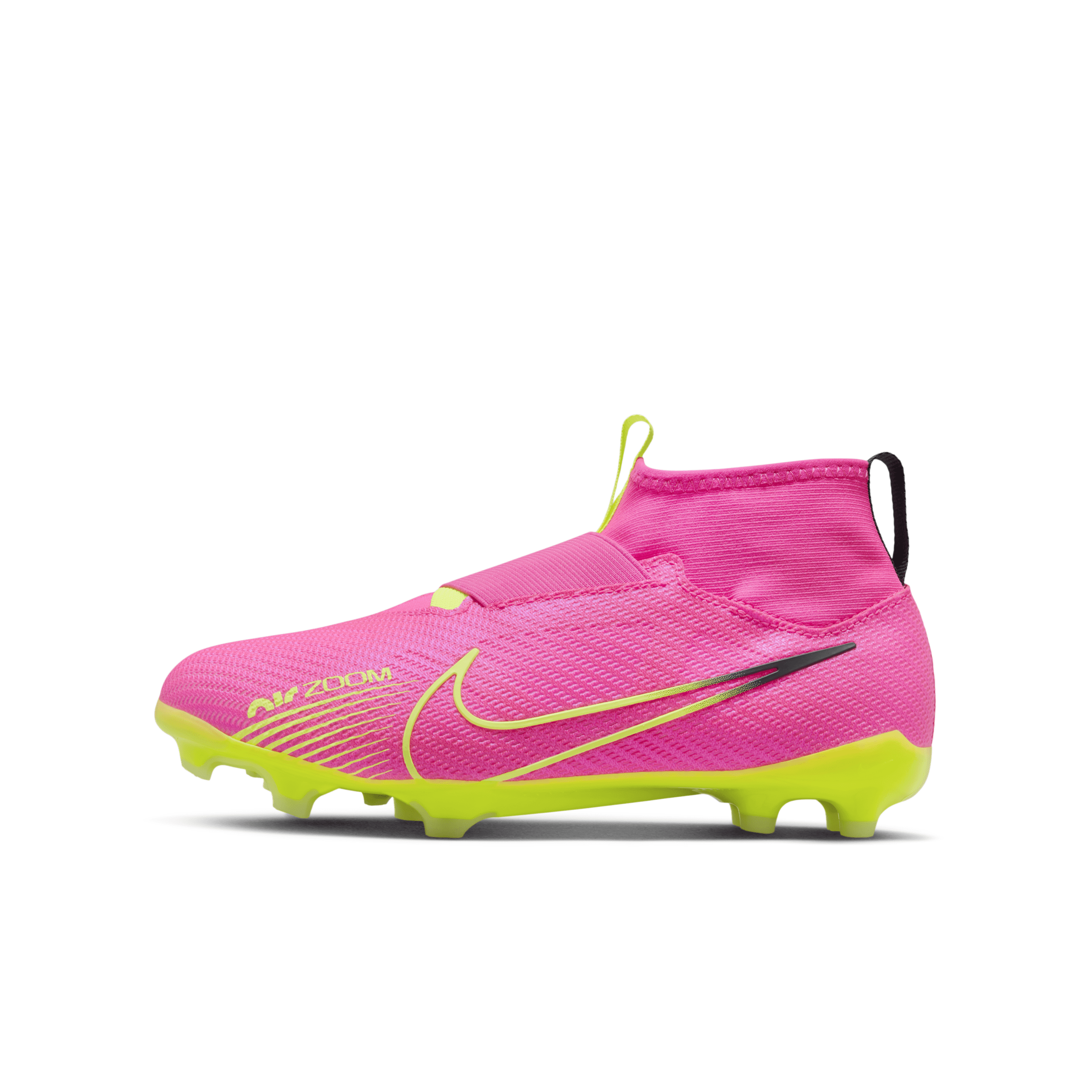 Nike Jr. Mercurial Superfly 9 Pro Little/big Kids' Firm-ground High-top Soccer Cleats In Pink