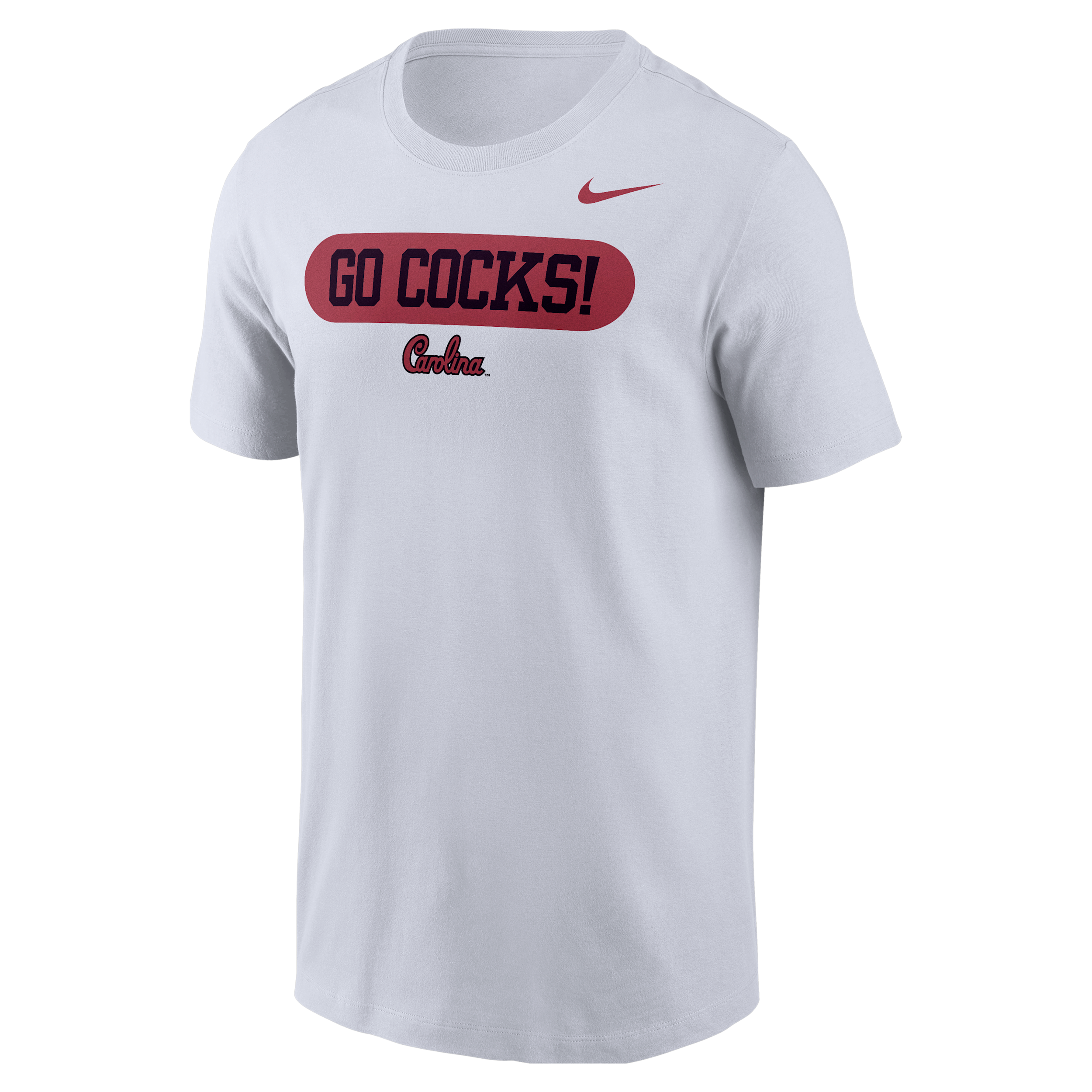 Nike Men's College (South Carolina Gamecocks) Short-Sleeve T-Shirt in White | M11332P966SCAR-WHT