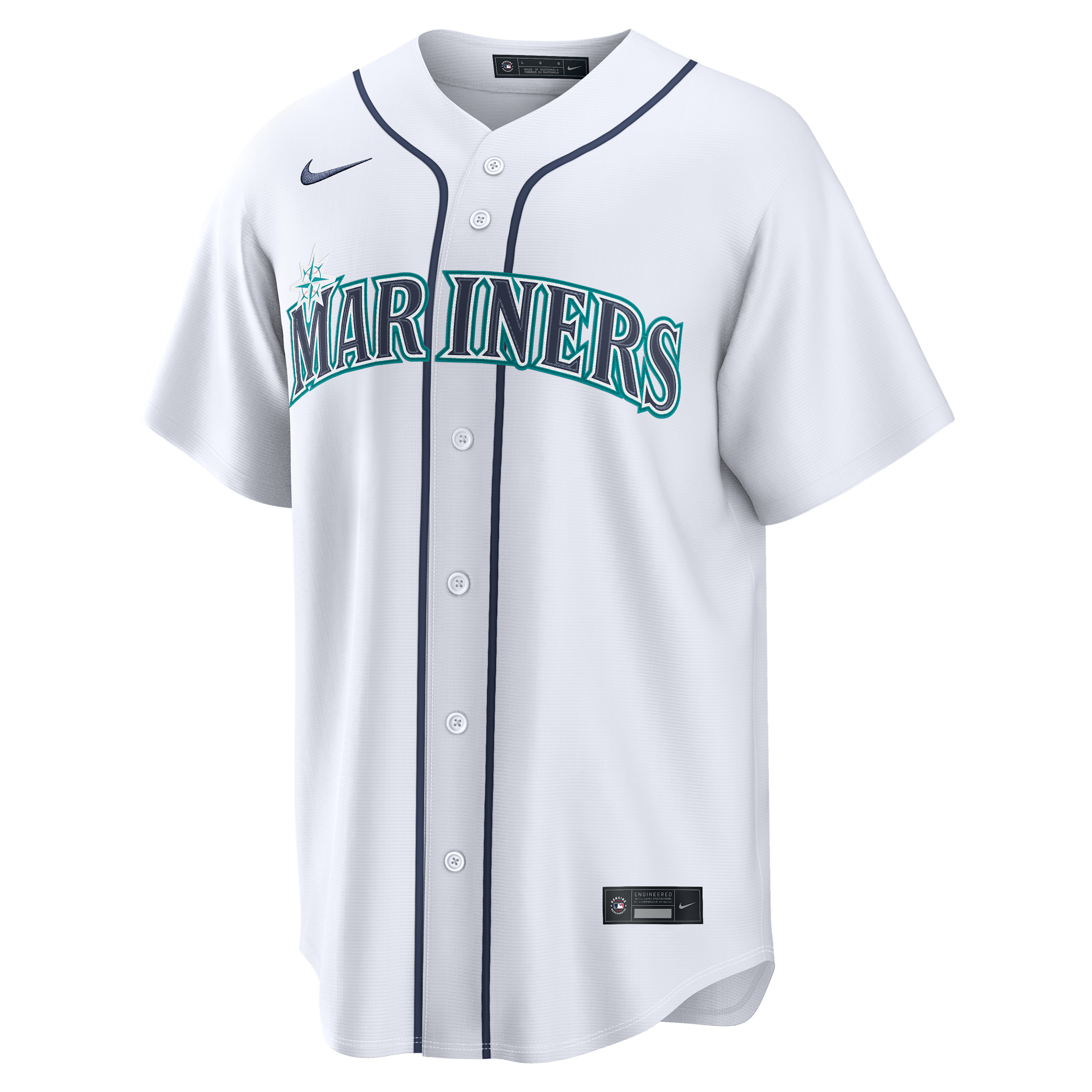 Cal Raleigh Seattle Mariners Nike Men's MLB Replica Jersey in White | RP260IETMV9-AKX