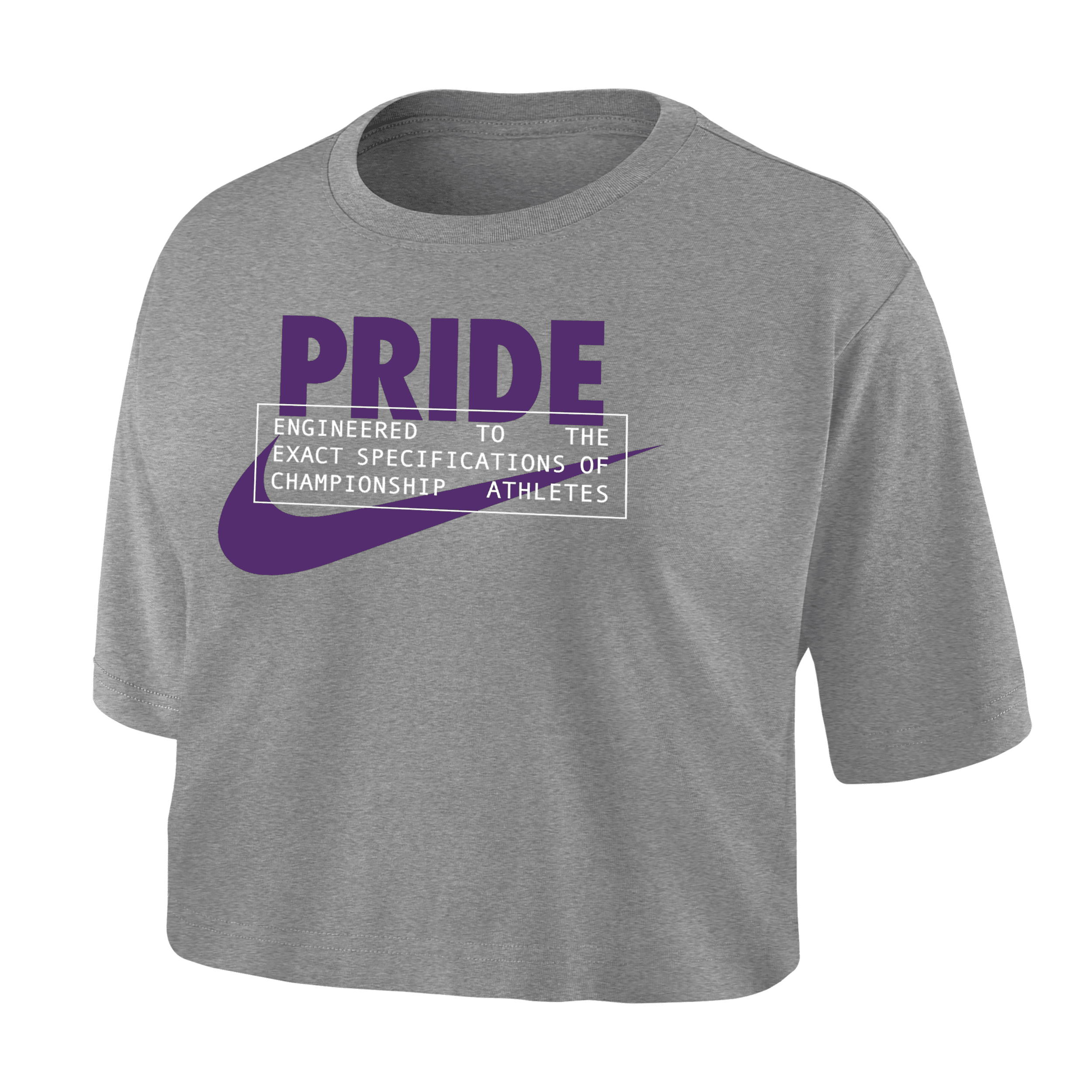 Nike Orlando Pride  Women's Dri-fit Soccer Cropped T-shirt In Grey