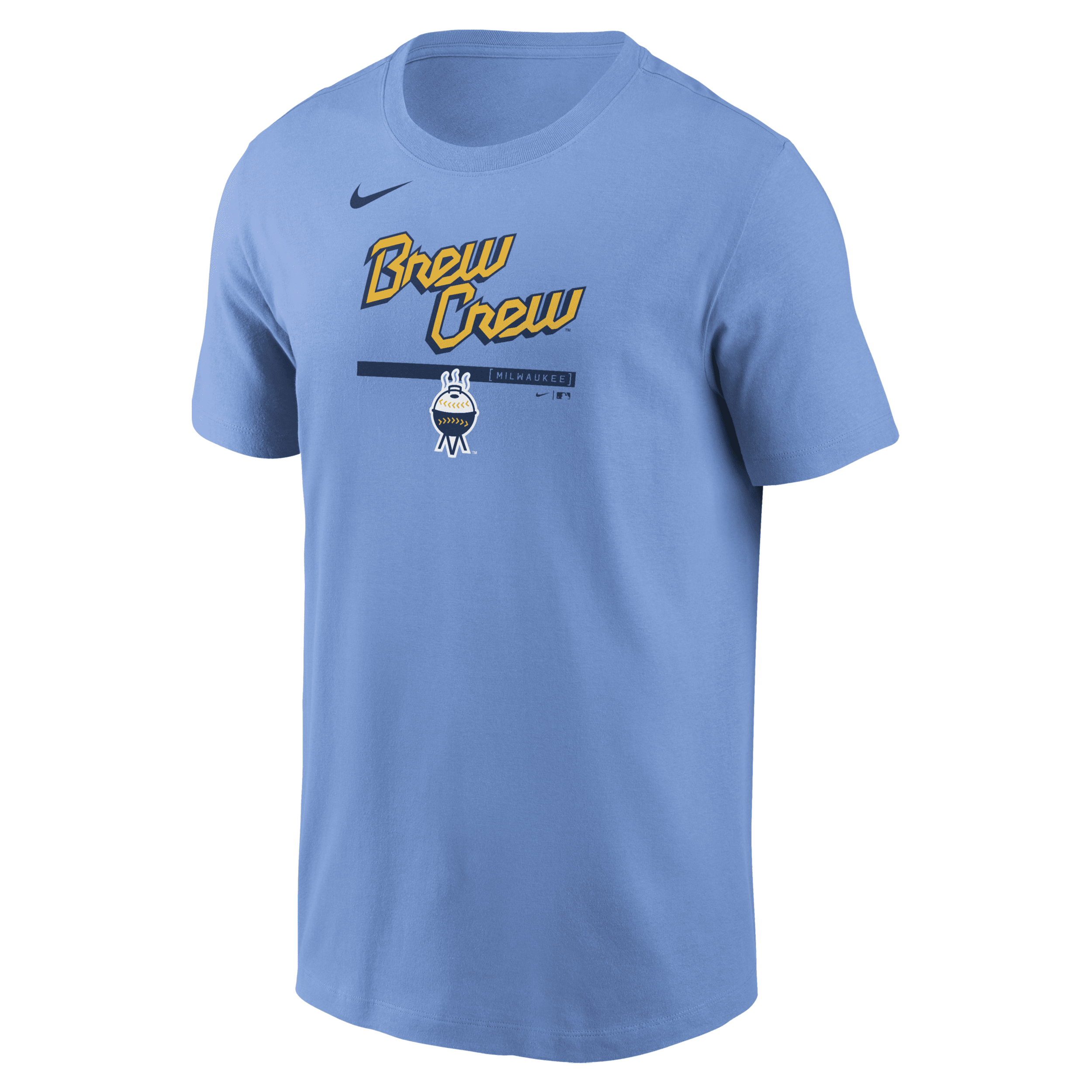 Nike Milwaukee Brewers City Connect Speed  Men's Mlb T-shirt In Blue