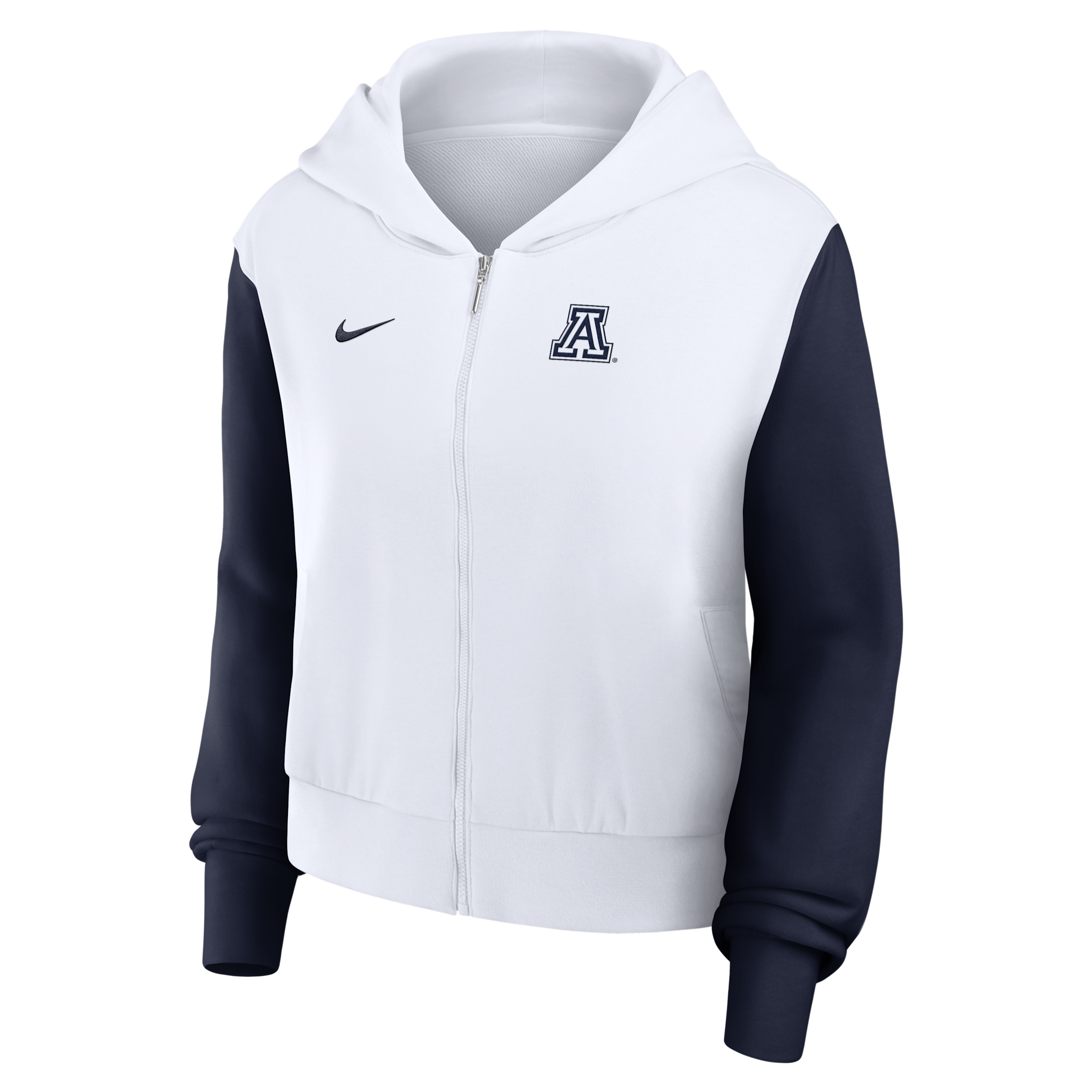 Shop Nike Arizona Athletic Prep Colorblocked Script Womenâs Women's College Full-zip Hoodie
